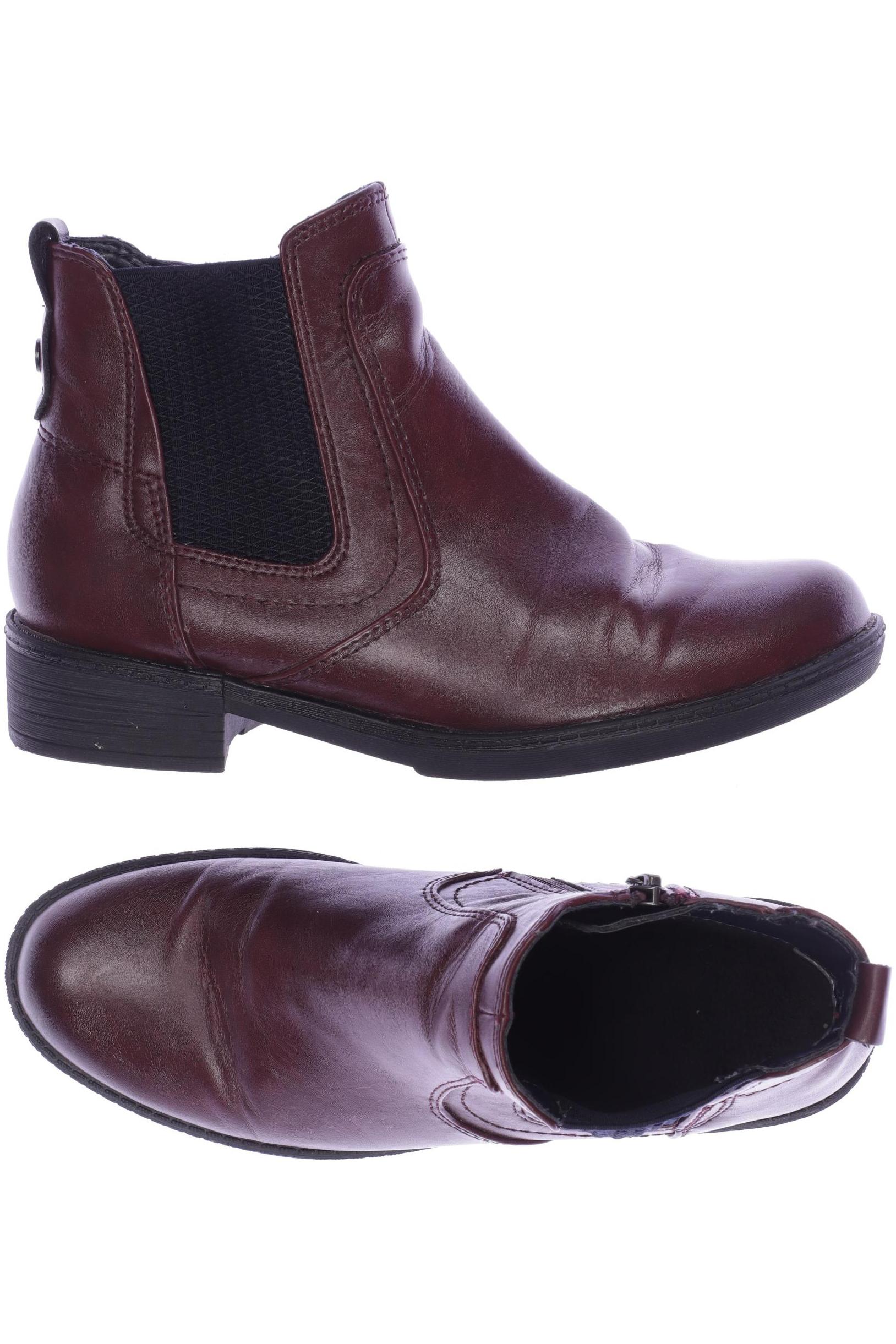 

Tamaris Damen Stiefelette, bordeaux, Gr. 38