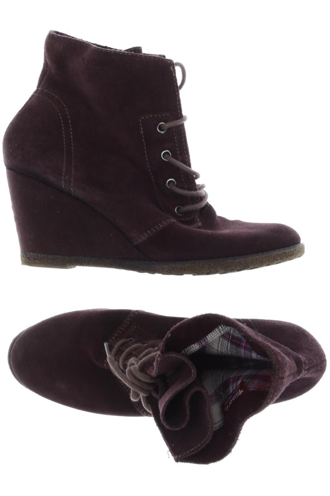 

Tamaris Damen Stiefelette, bordeaux, Gr. 38