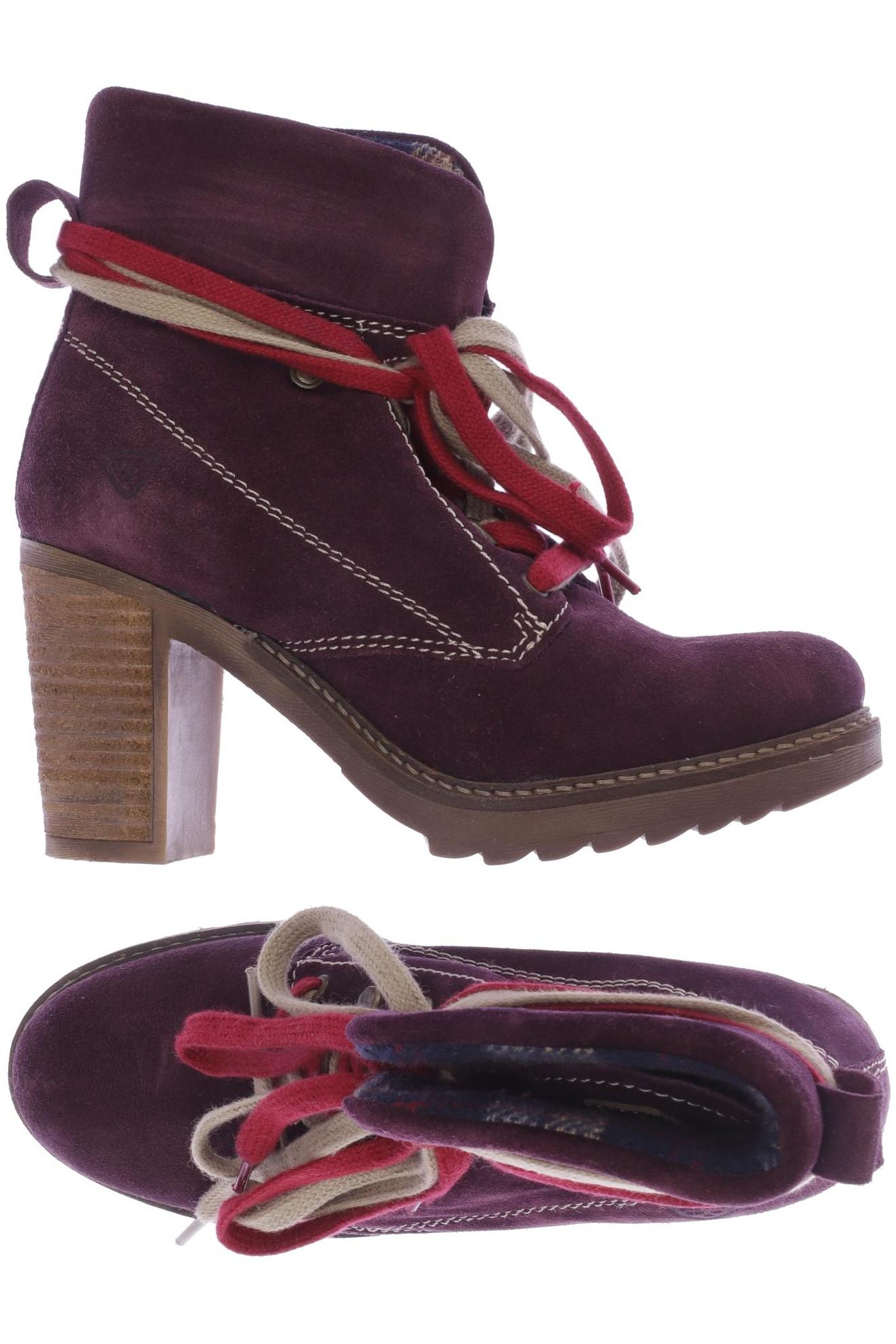 

Tamaris Damen Stiefelette, bordeaux, Gr. 36