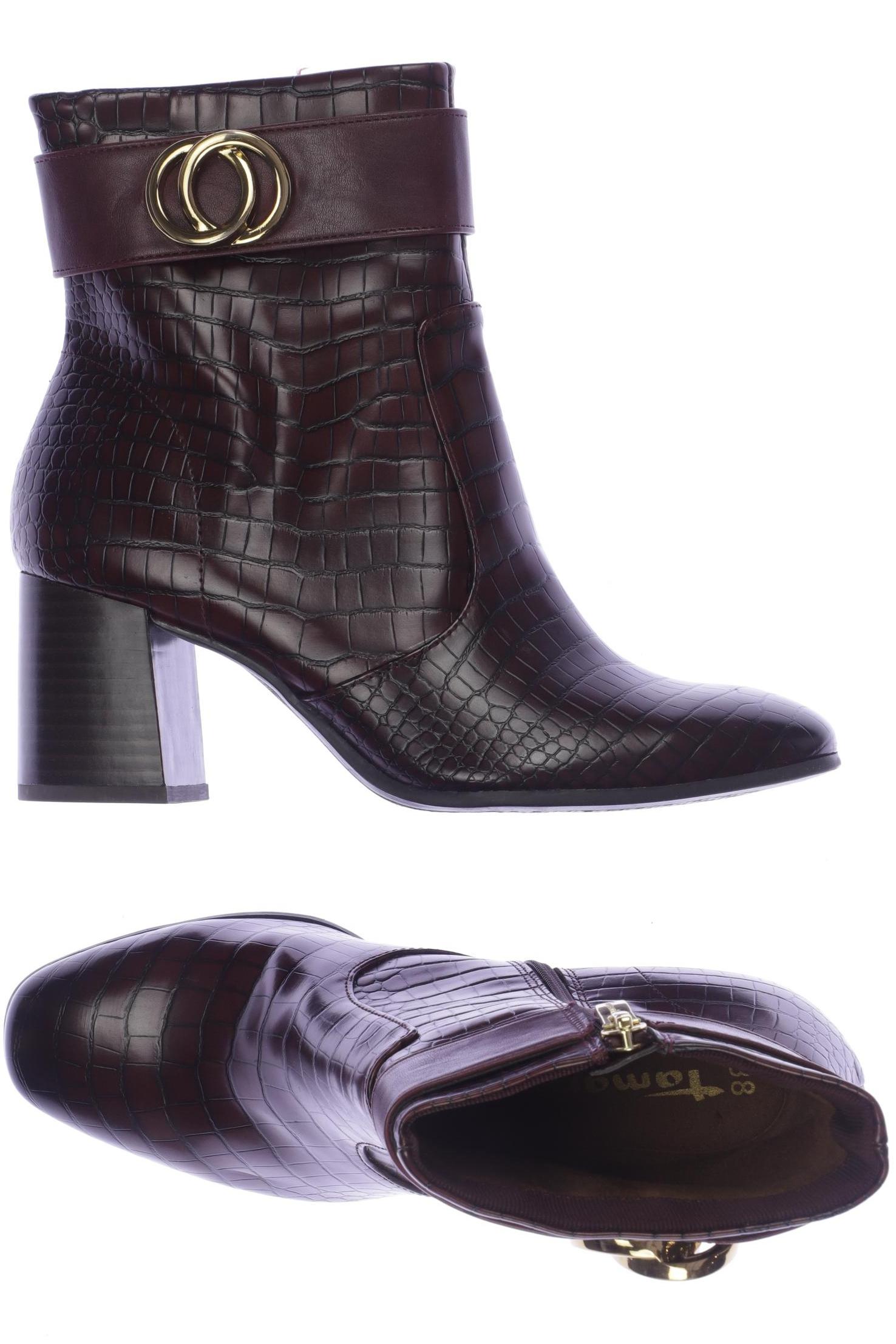 

Tamaris Damen Stiefelette, bordeaux, Gr. 38