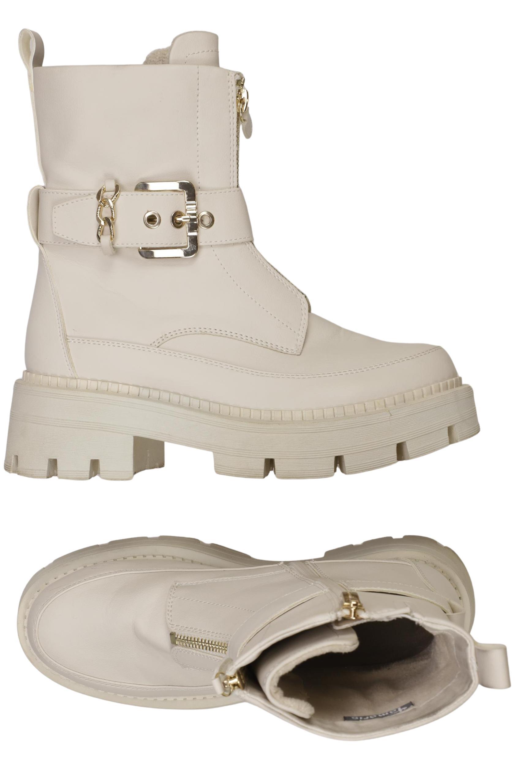 

Tamaris Damen Stiefelette, cremeweiß, Gr. 37