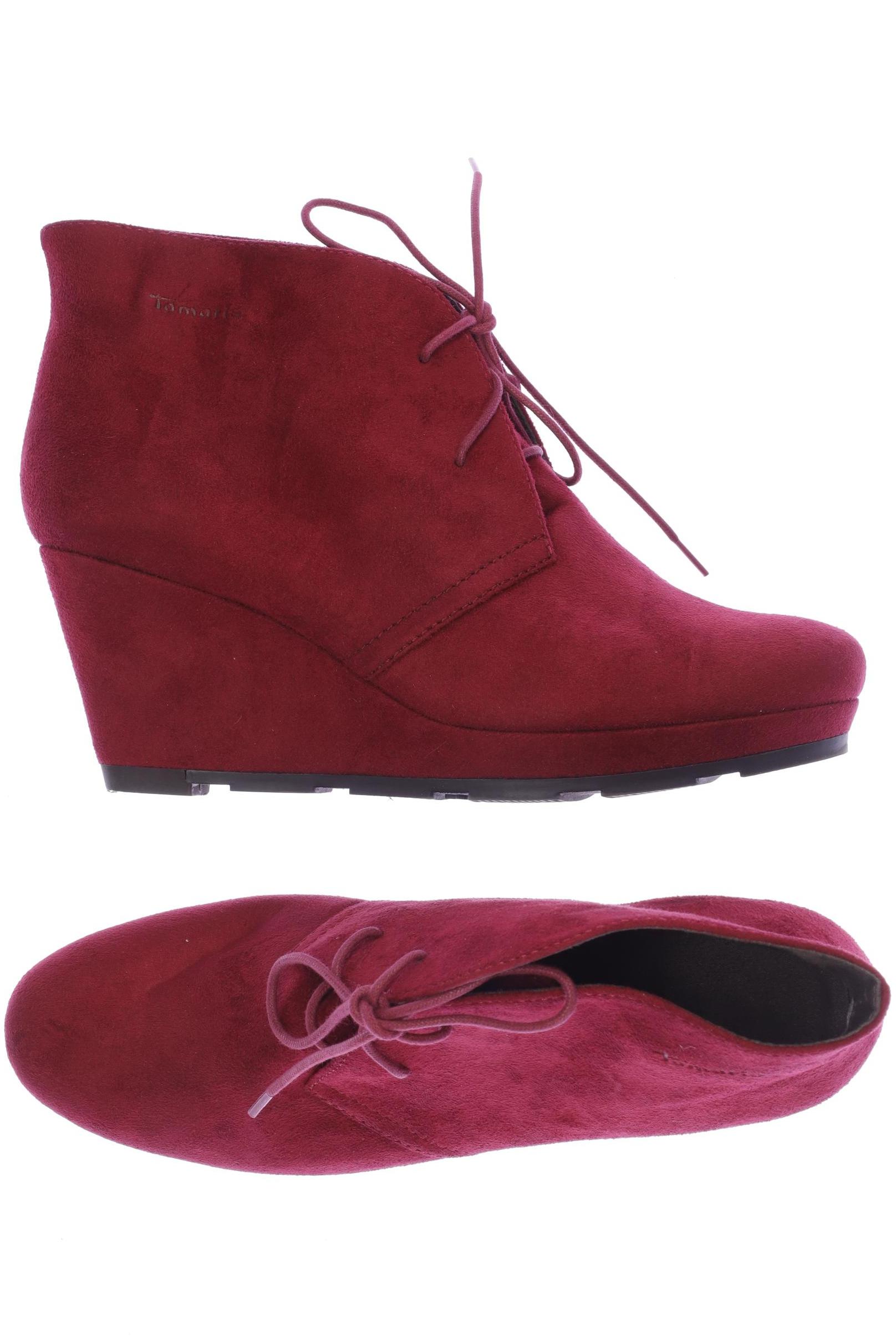 

Tamaris Damen Stiefelette, bordeaux, Gr. 40
