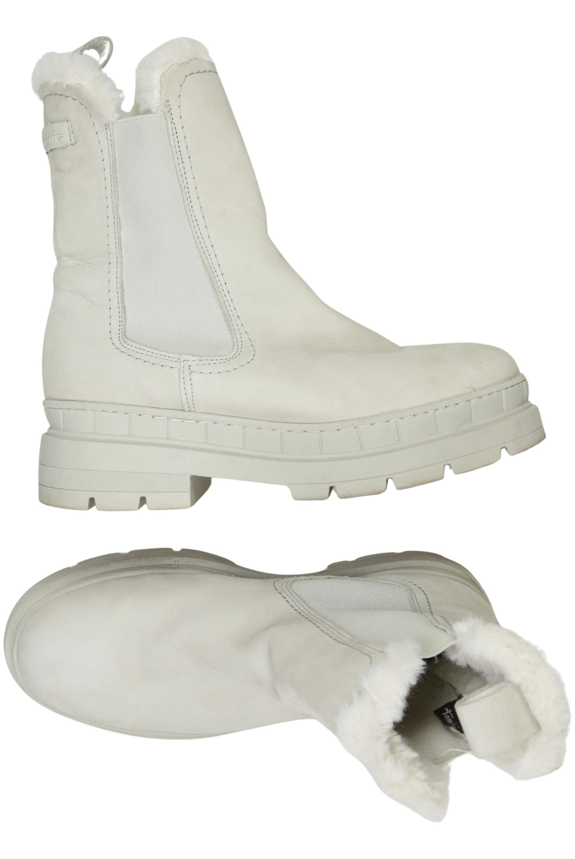 

Tamaris Damen Stiefelette, weiß, Gr. 38