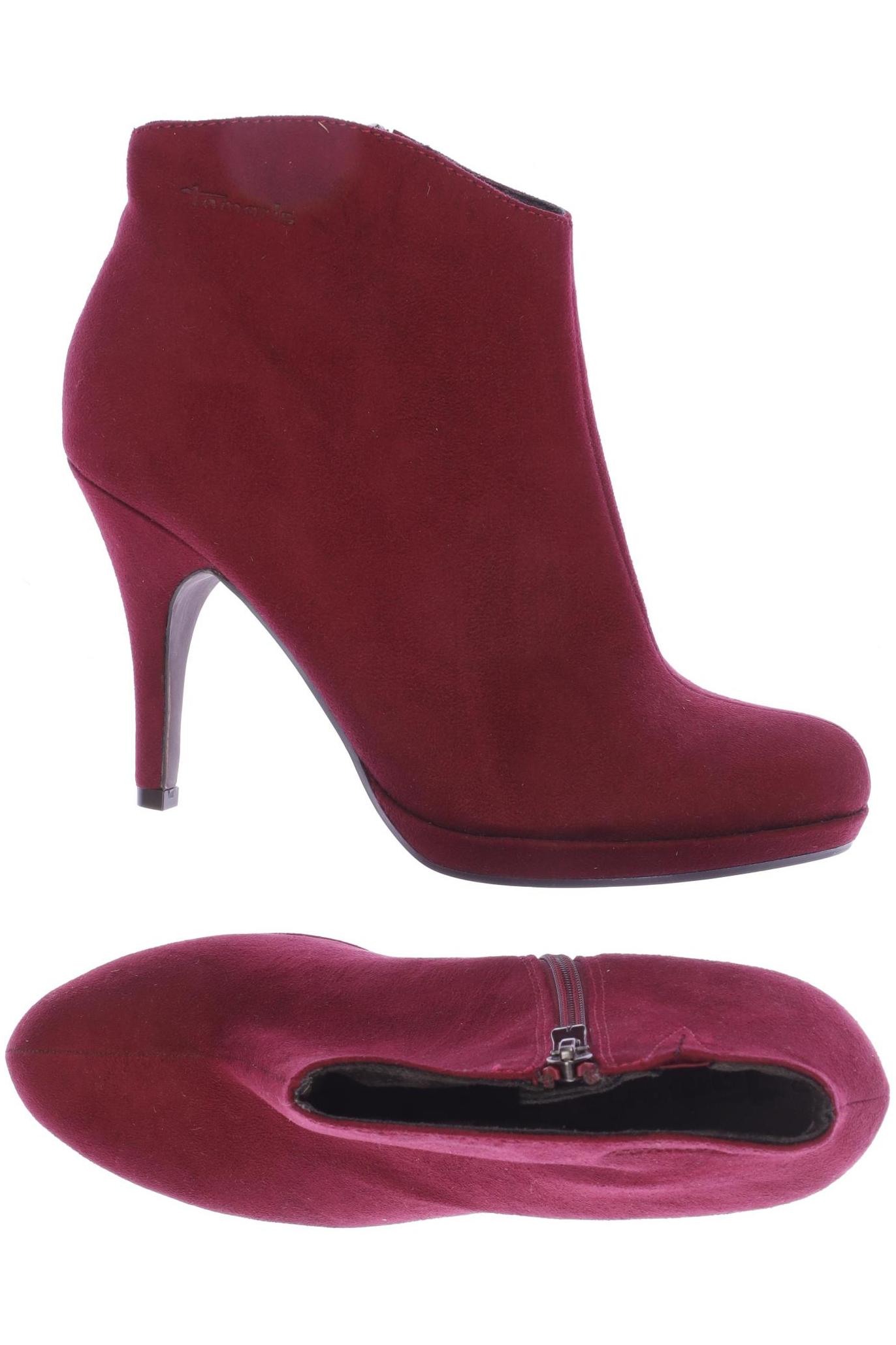 

Tamaris Damen Stiefelette, bordeaux, Gr. 40