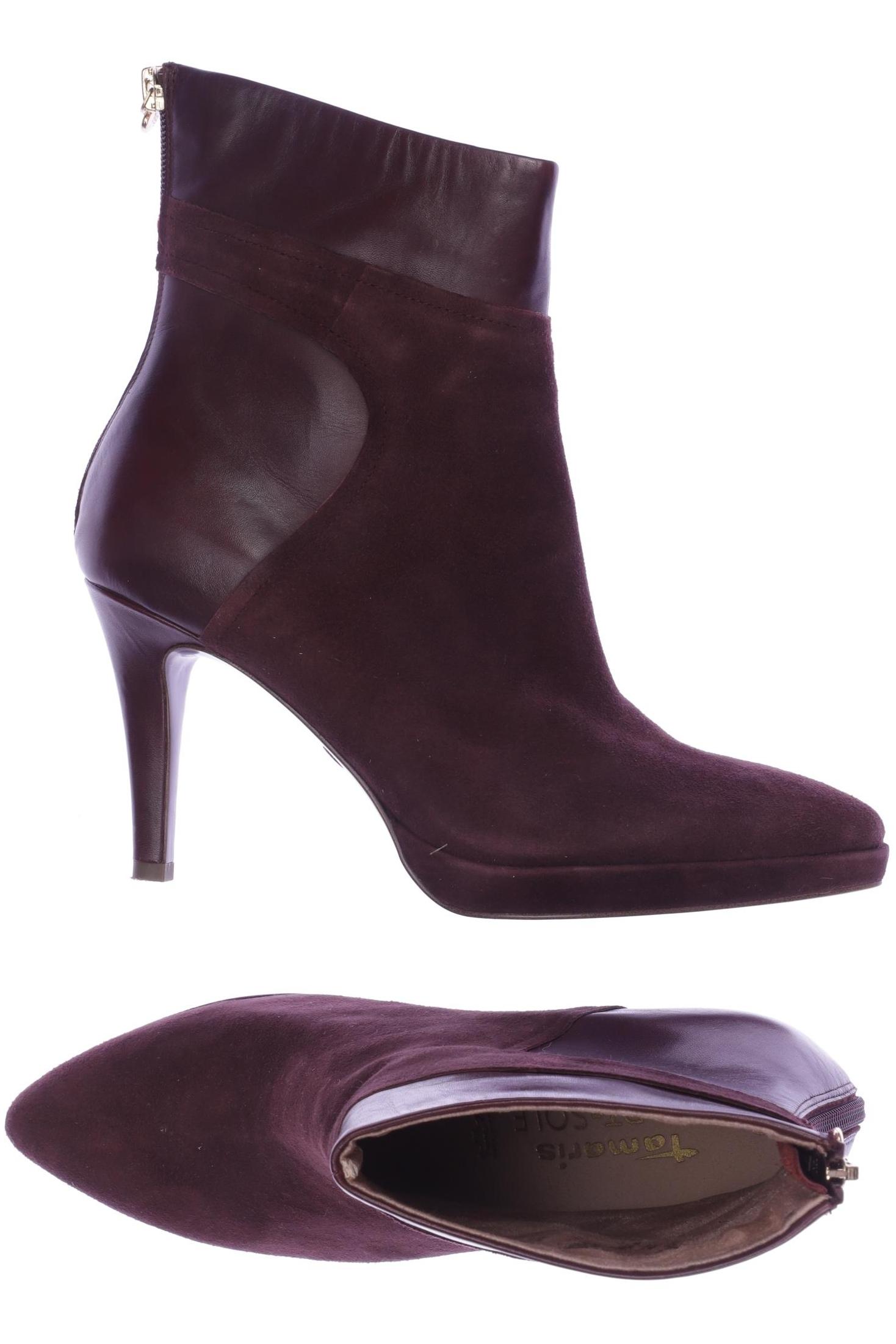 

Tamaris Damen Stiefelette, bordeaux, Gr. 40