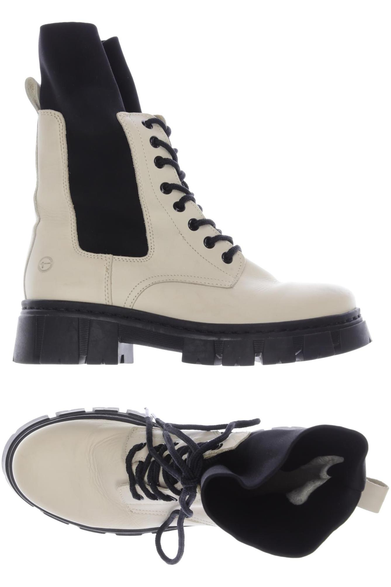 

Tamaris Damen Stiefelette, cremeweiß, Gr. 39