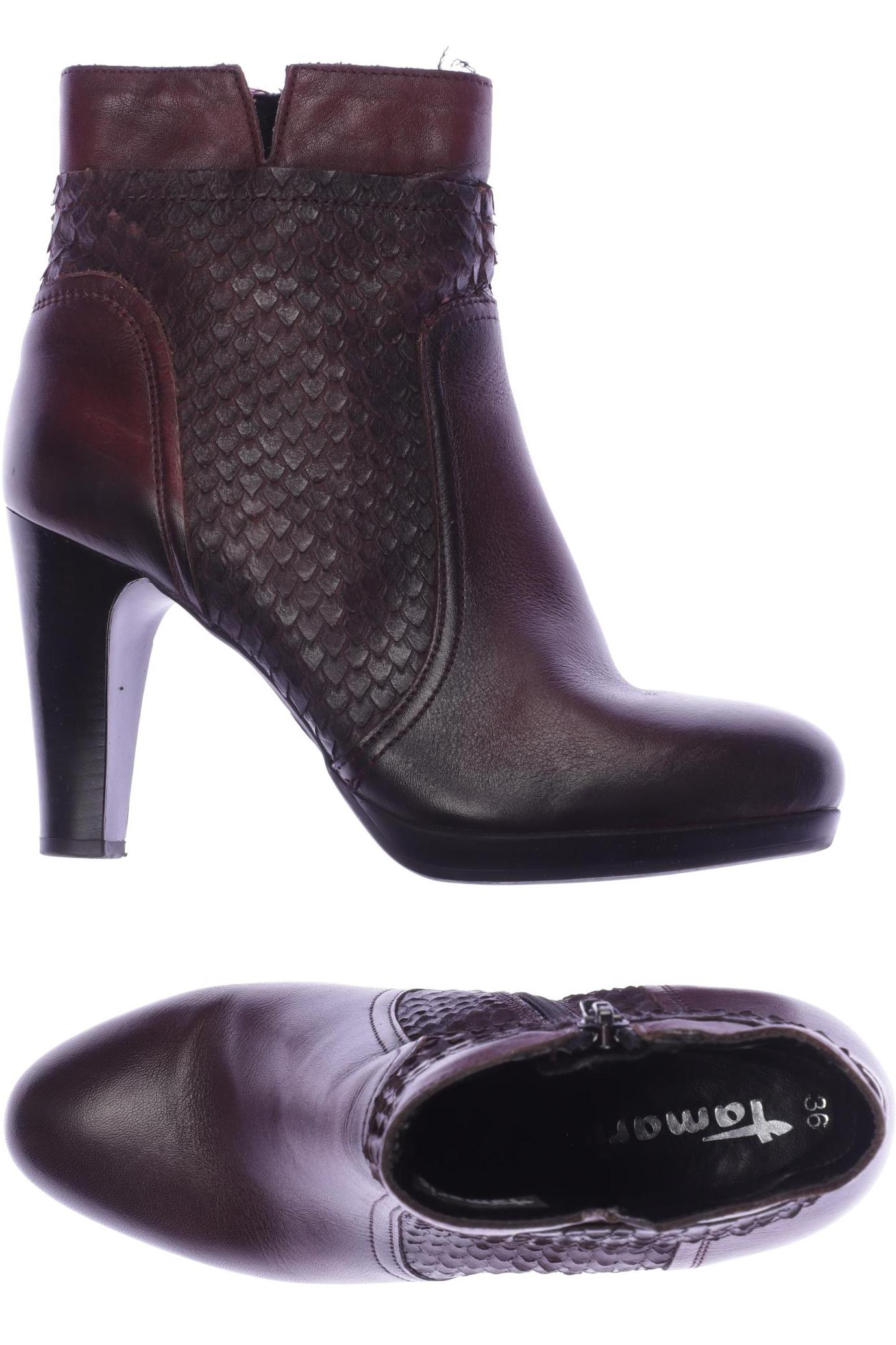 

Tamaris Damen Stiefelette, bordeaux, Gr. 36