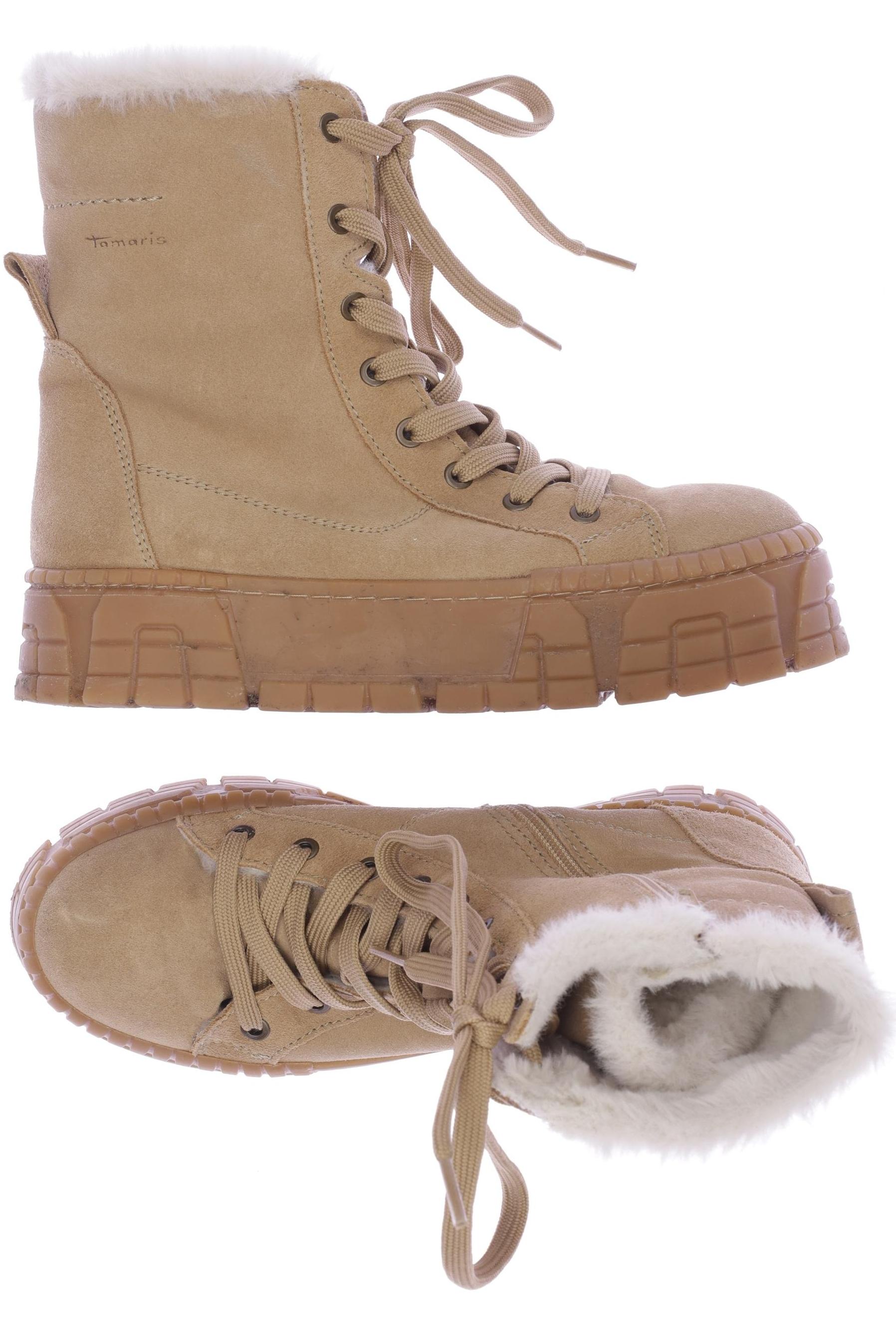 

Tamaris Damen Stiefelette, beige, Gr. 39