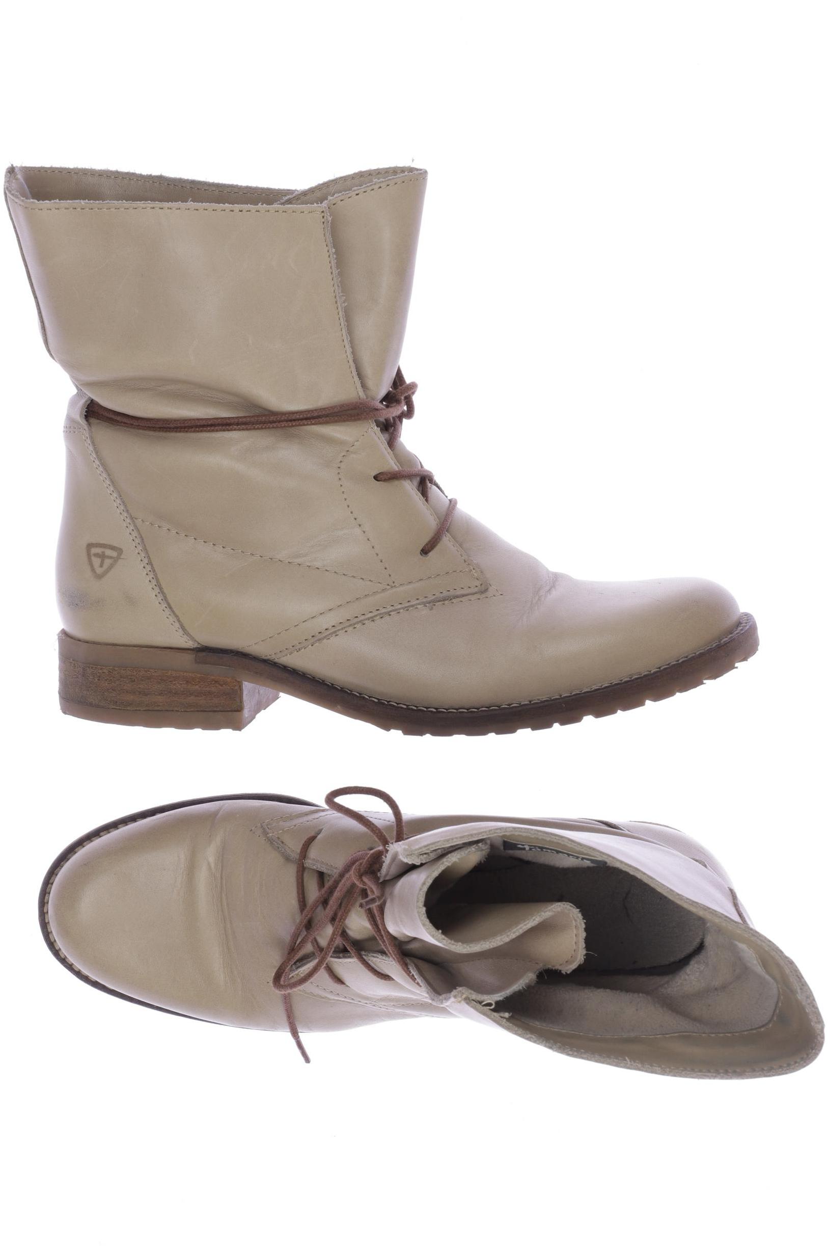 

Tamaris Damen Stiefelette, cremeweiß, Gr. 40