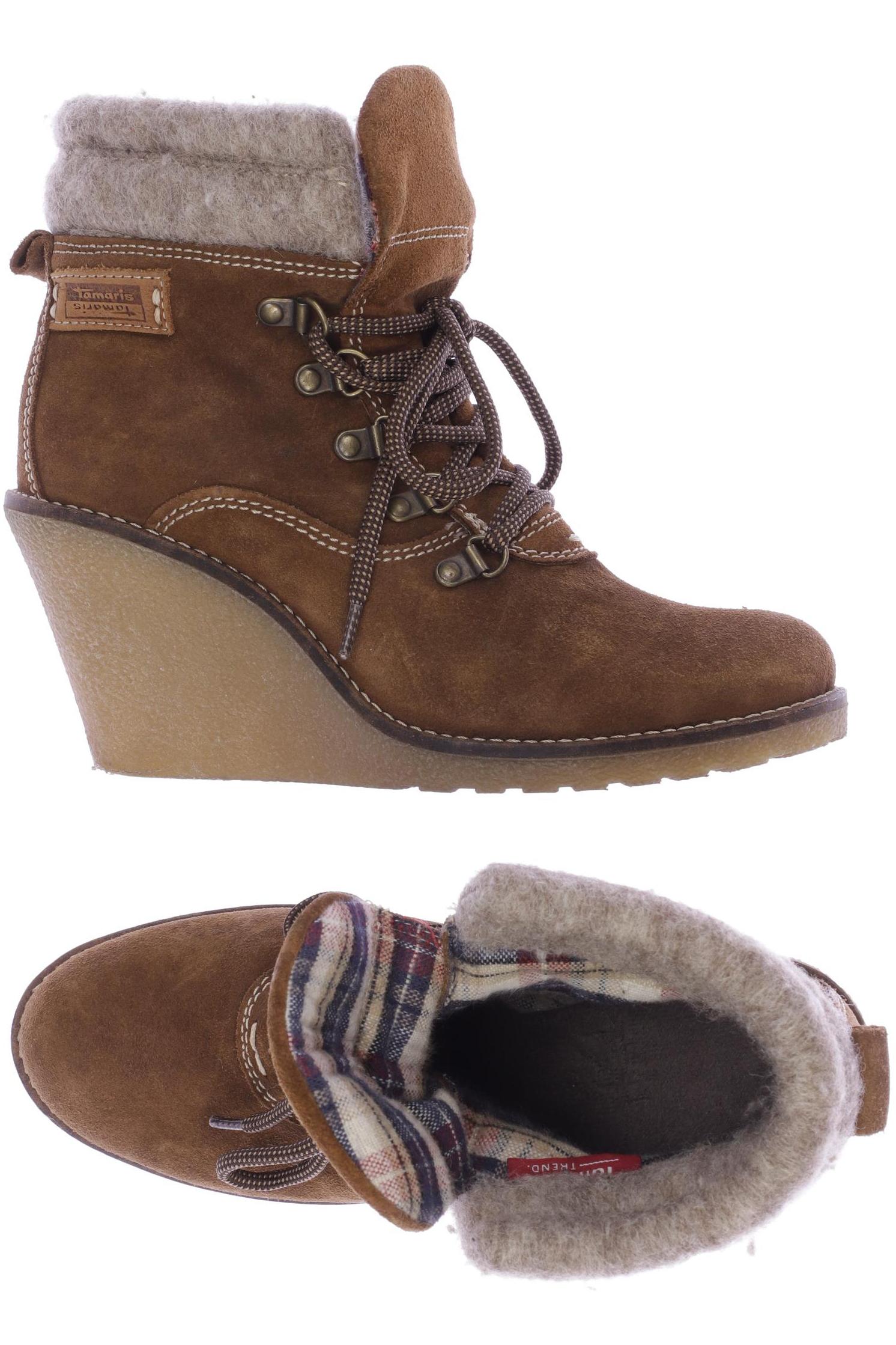 

Tamaris Damen Stiefelette, braun, Gr. 38