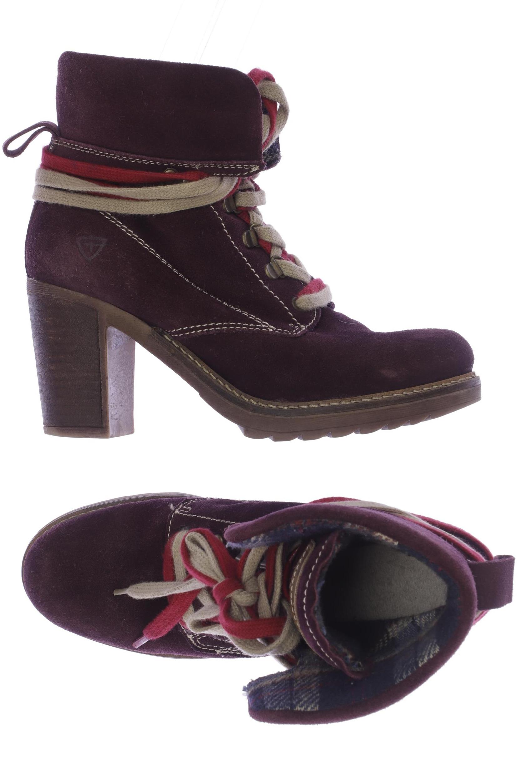 

Tamaris Damen Stiefelette, bordeaux, Gr. 38