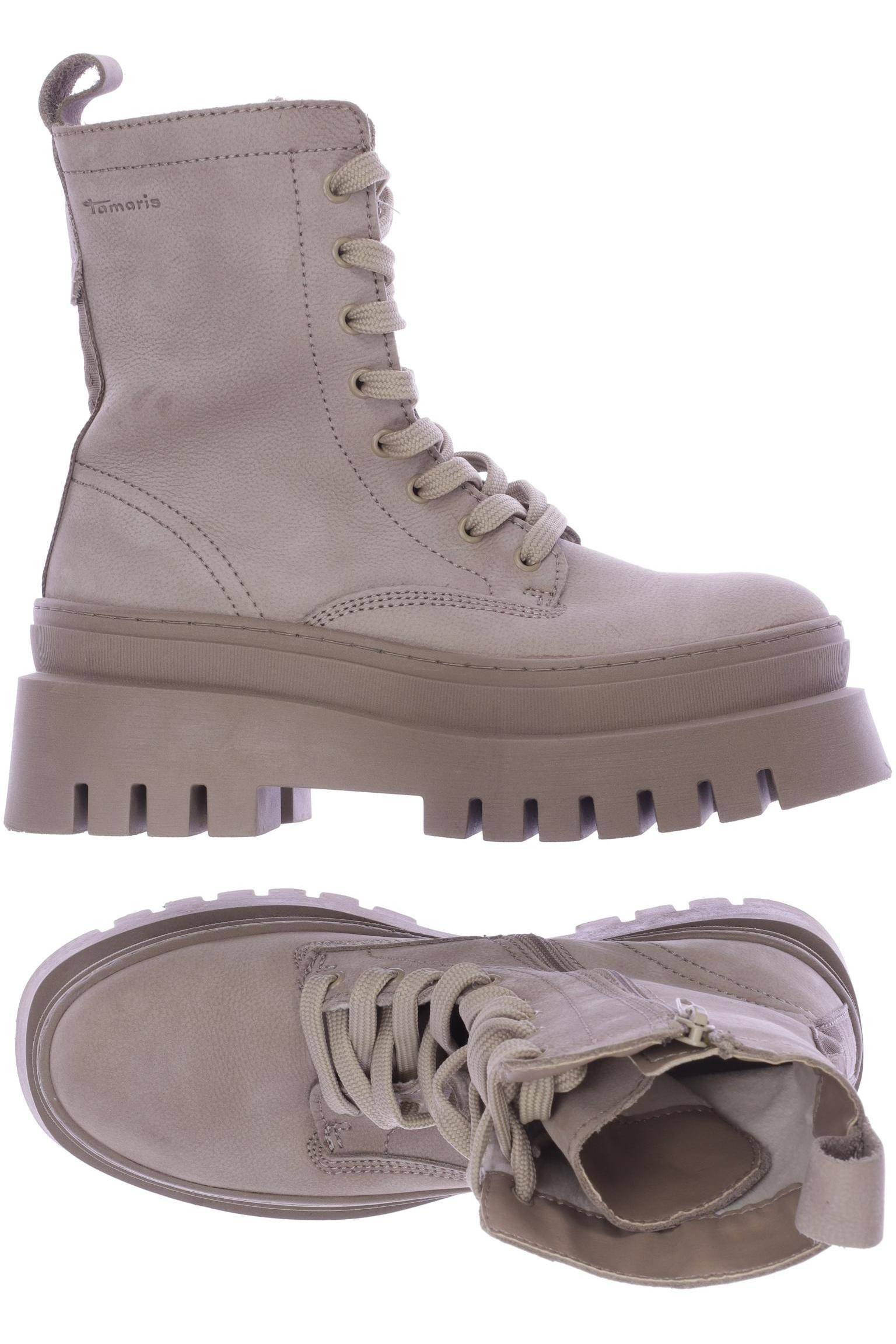 

Tamaris Damen Stiefelette, beige, Gr. 40