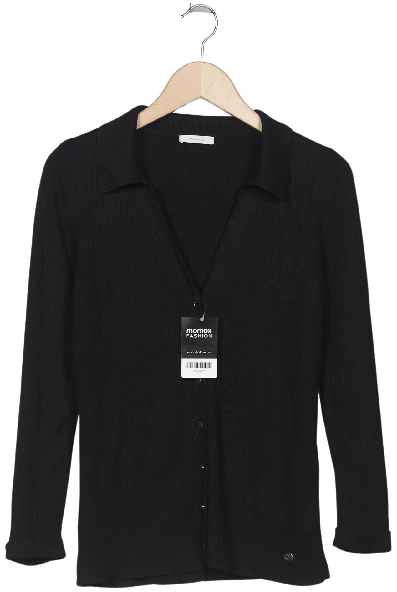 

Tamaris Damen Strickjacke, schwarz, Gr. 36