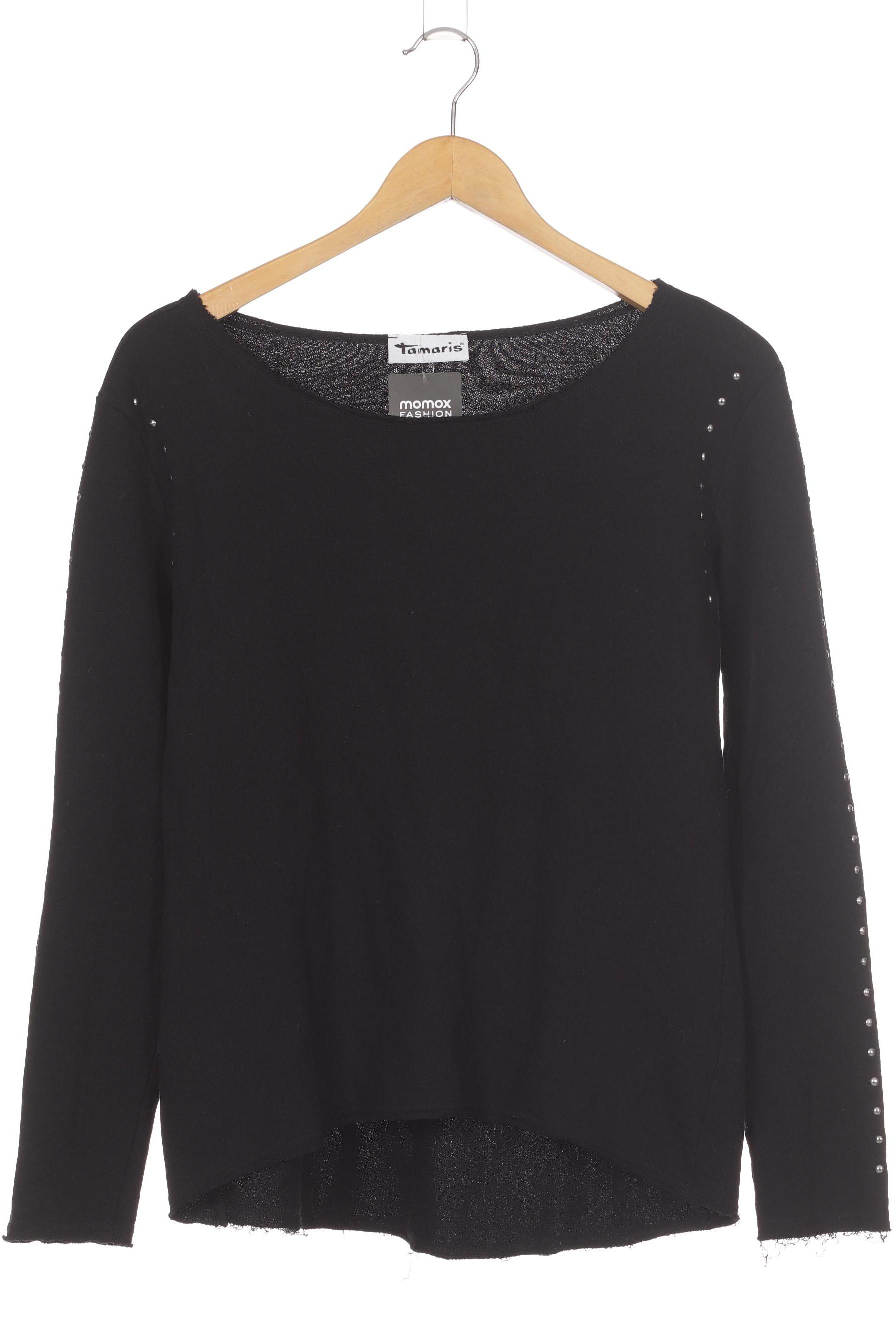 

Tamaris Damen Sweatshirt, schwarz, Gr. 38