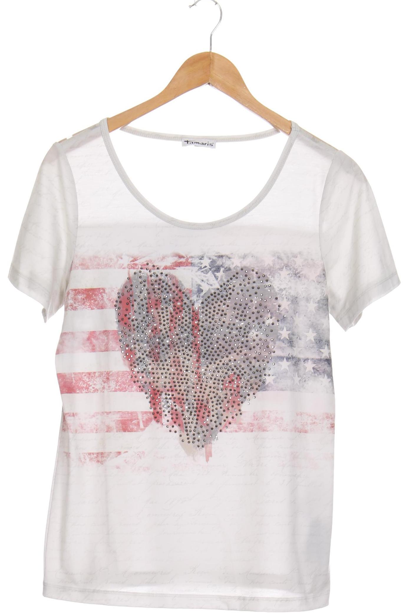 

Tamaris Damen T-Shirt, beige, Gr. 36