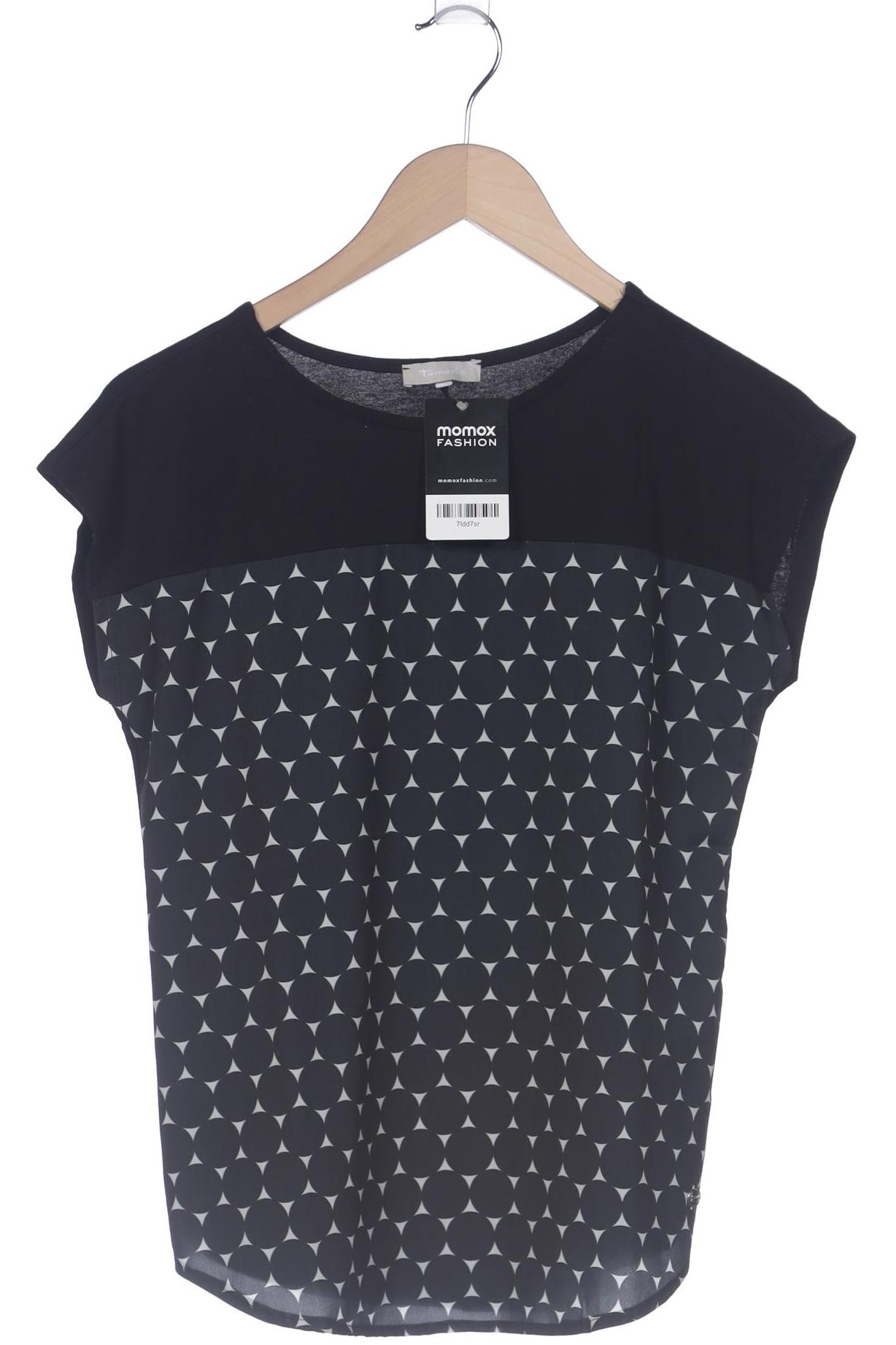

Tamaris Damen T-Shirt, schwarz, Gr. 34
