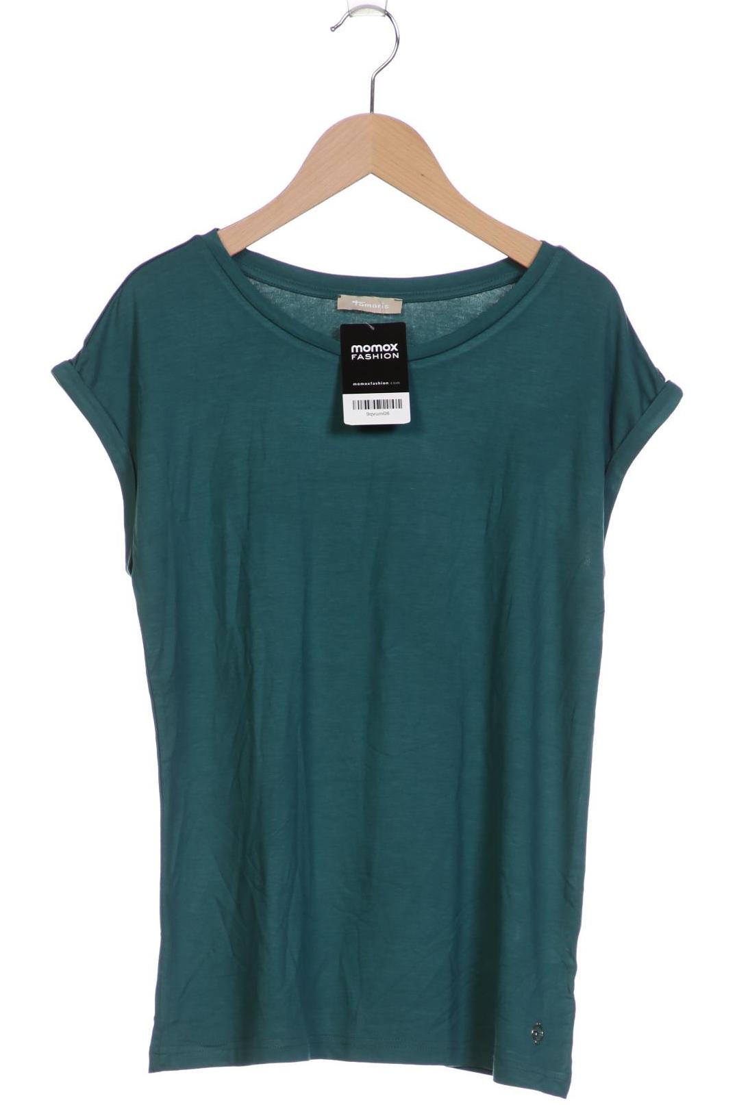 

Tamaris Damen T-Shirt, türkis, Gr. 38