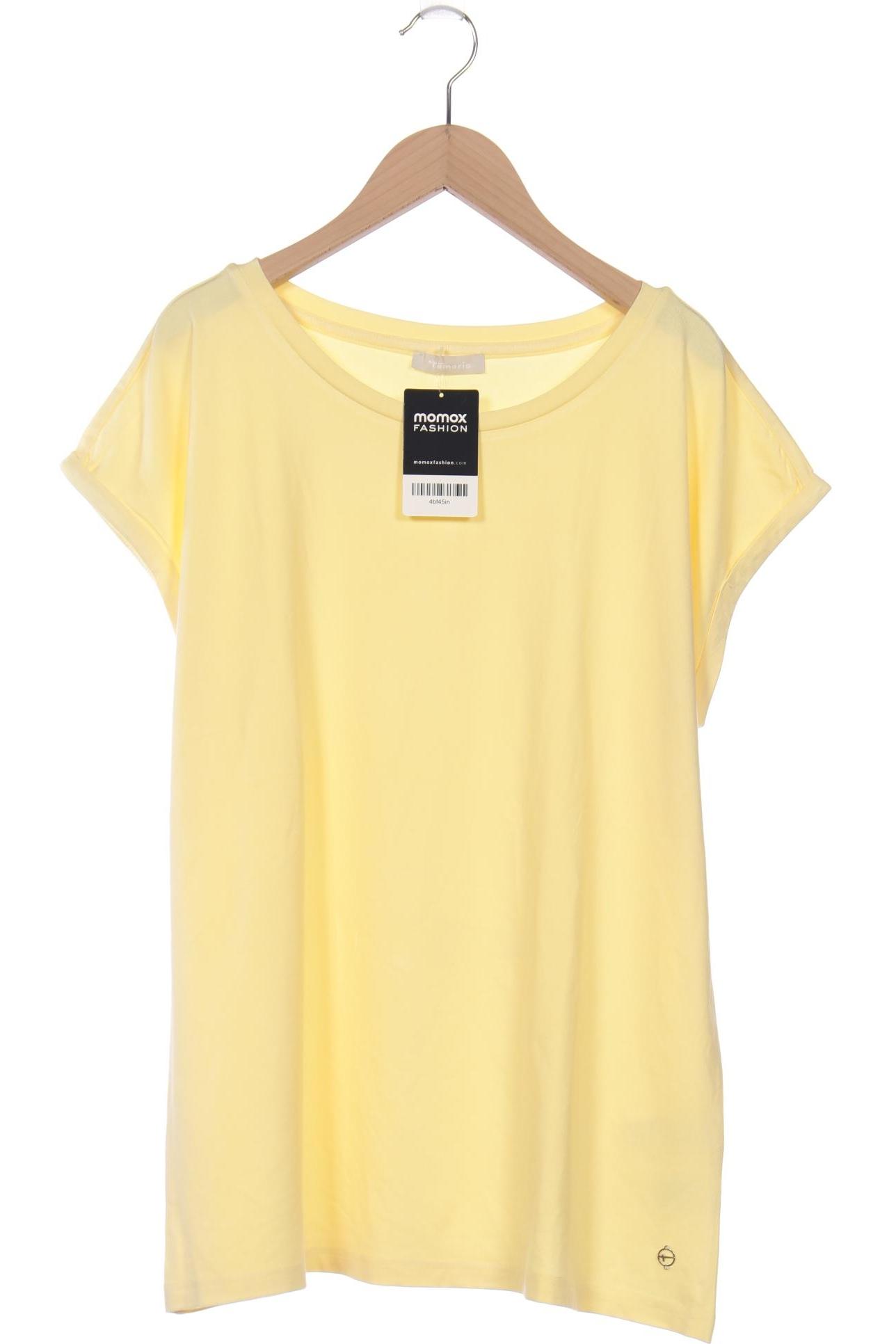 

Tamaris Damen T-Shirt, gelb, Gr. 42