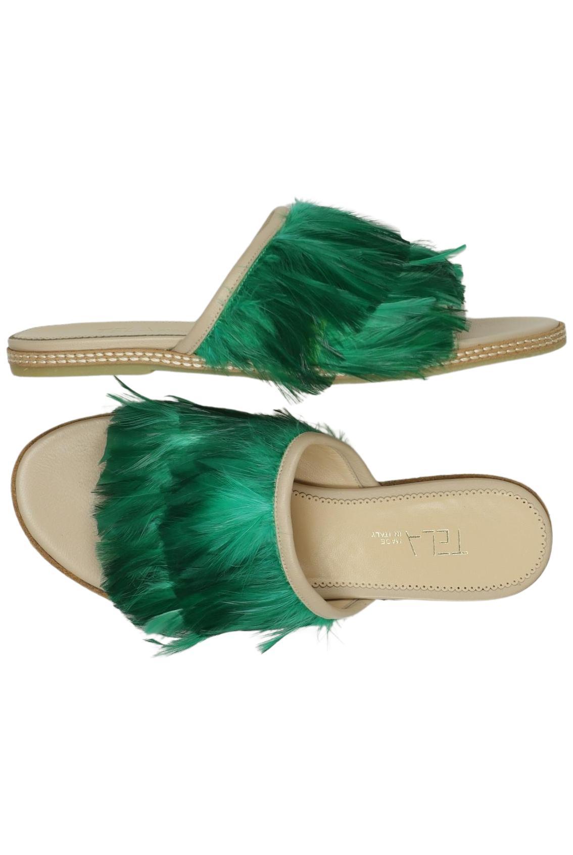 

Tela Damen Sandale, grün, Gr. 37