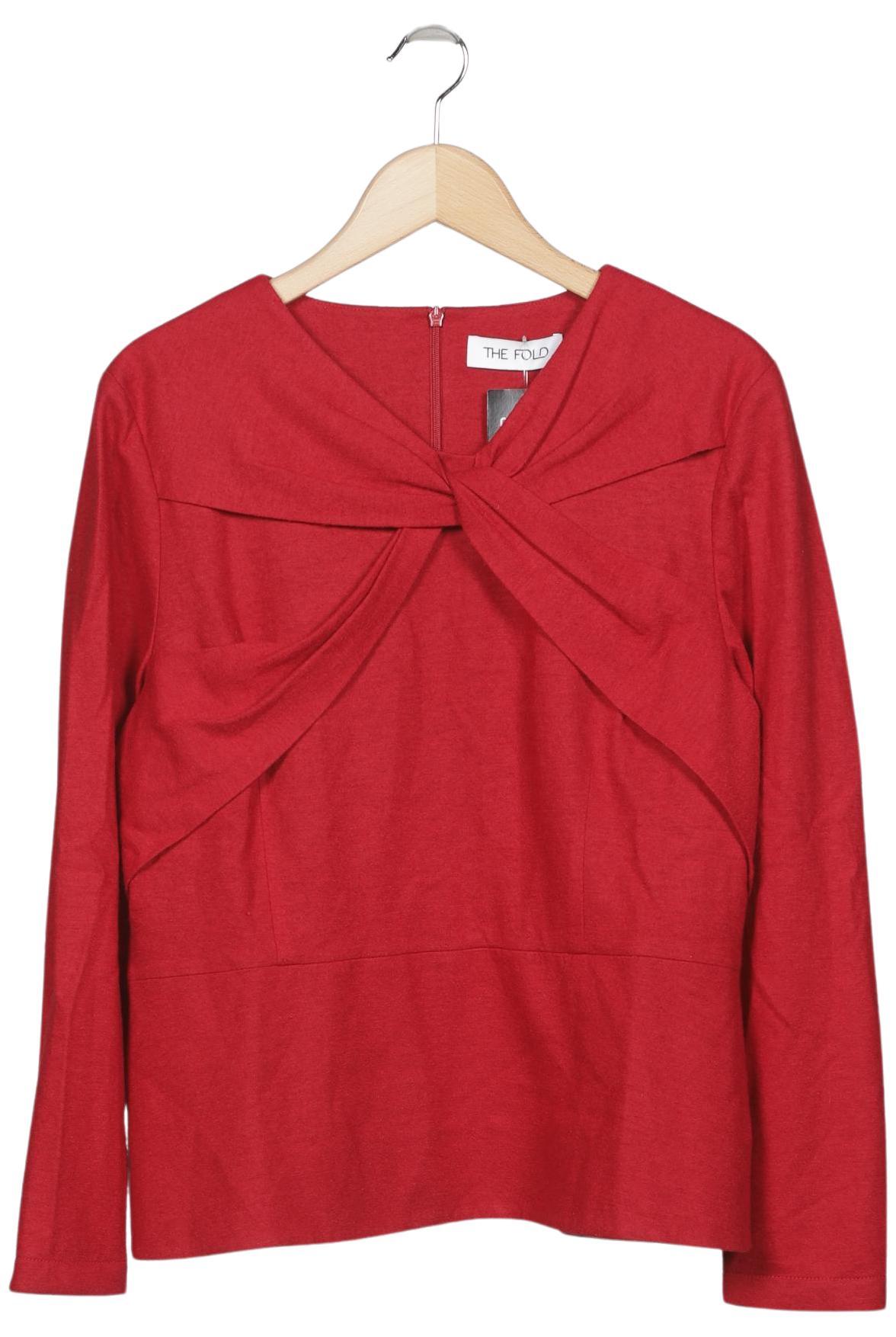 

The Fold London Damen Langarmshirt, rot, Gr. 16