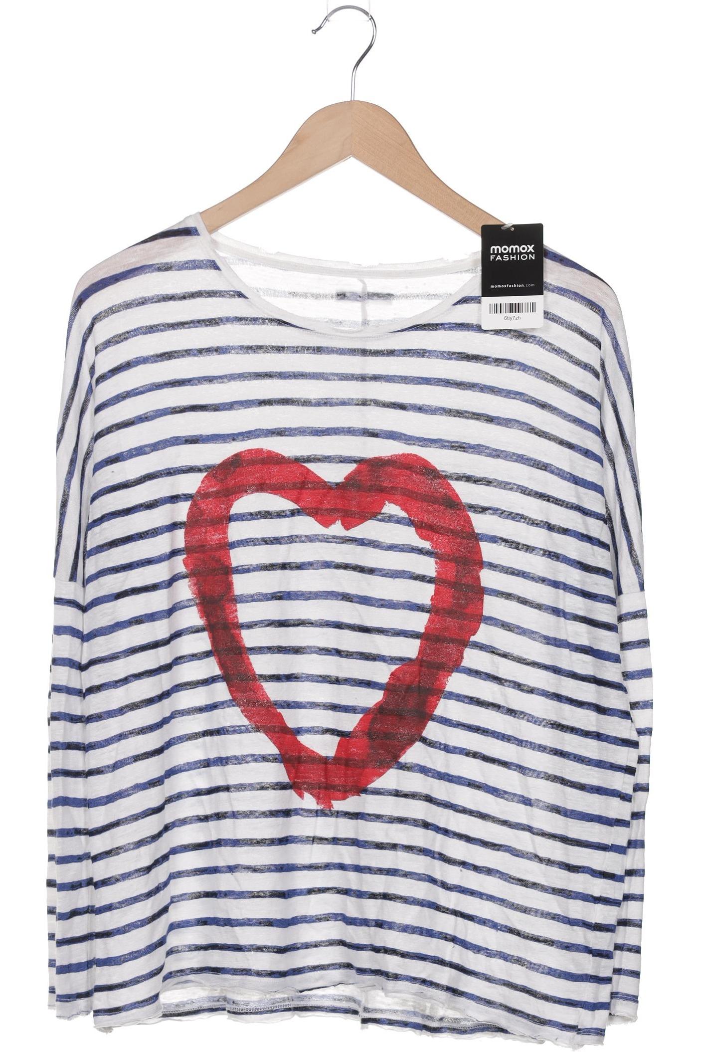 

the hip tee Damen Langarmshirt, weiß, Gr. 36