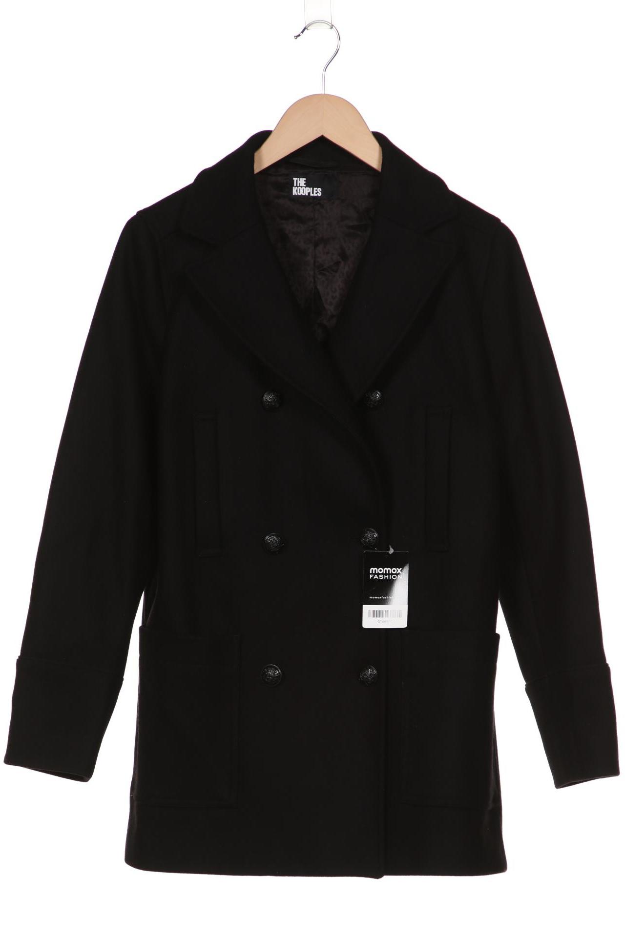 

The Kooples Damen Mantel, schwarz, Gr. 38
