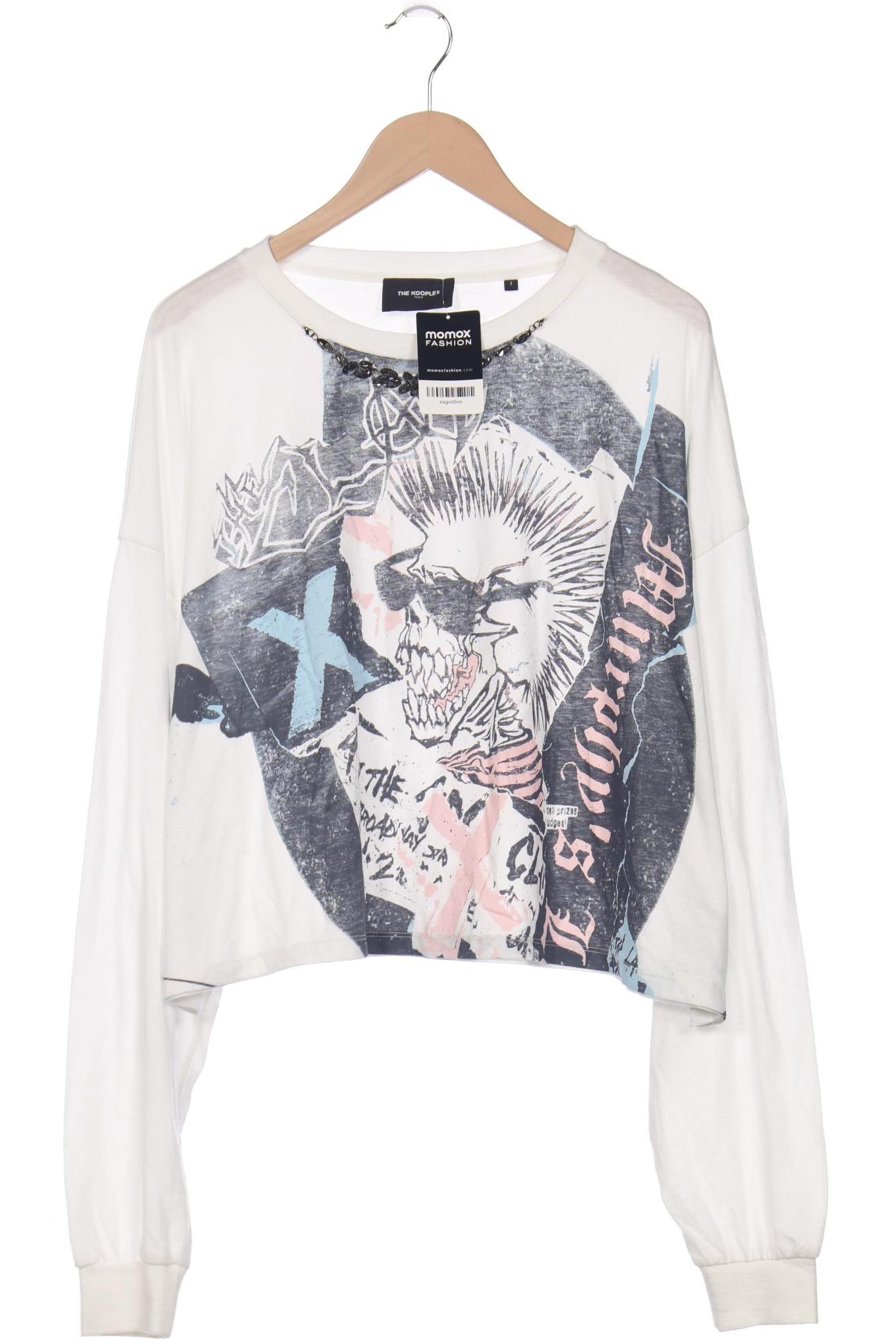 

The Kooples Damen Langarmshirt, weiß, Gr. 38