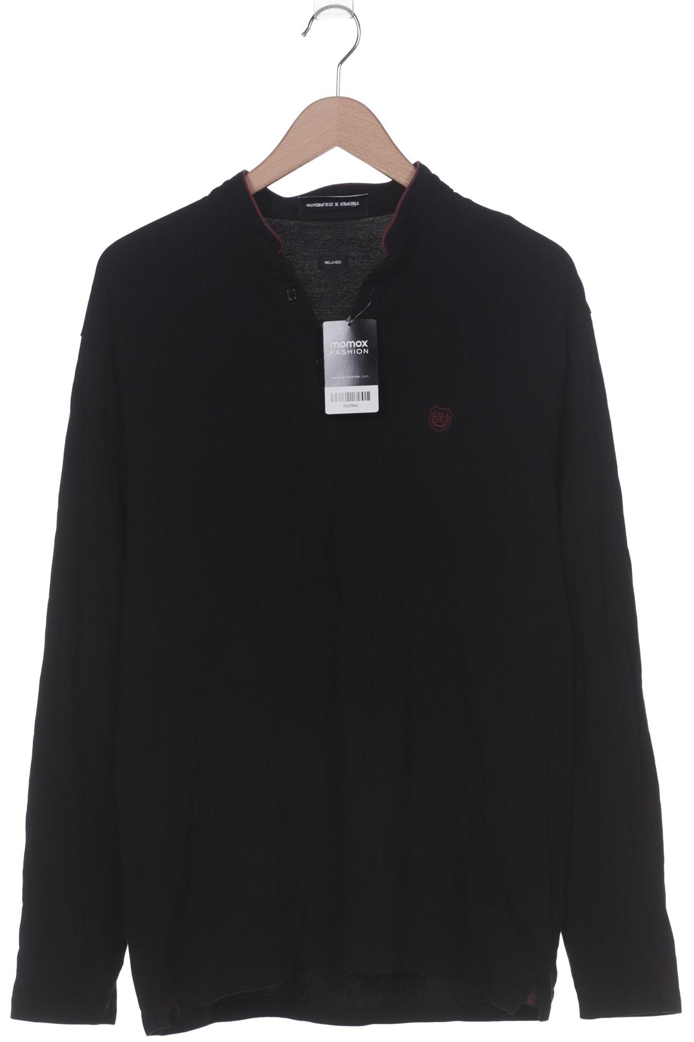 

The Kooples Herren Langarmshirt, schwarz, Gr. 54