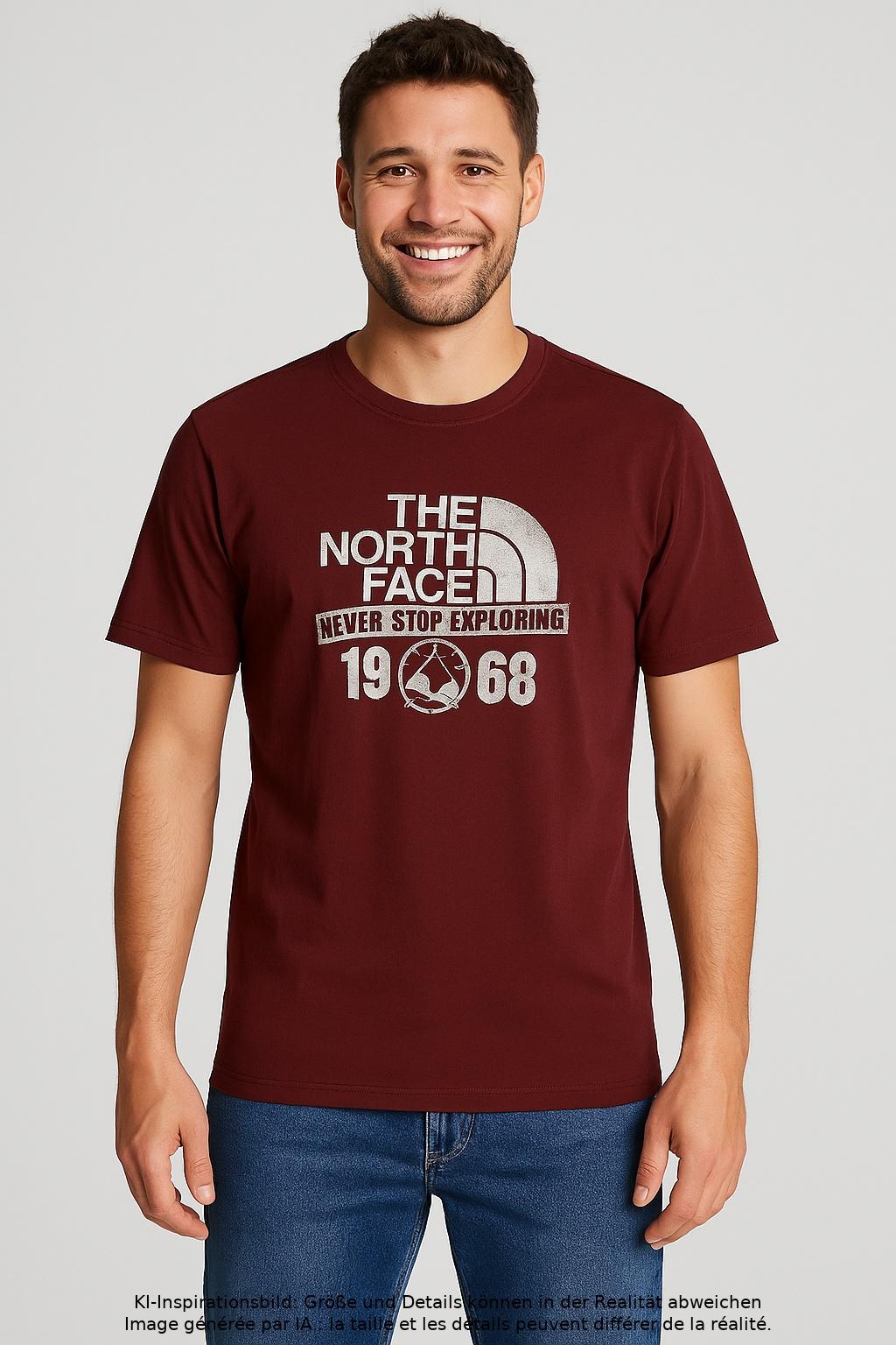 

The North Face Herren T-Shirt, bordeaux, Gr. 48
