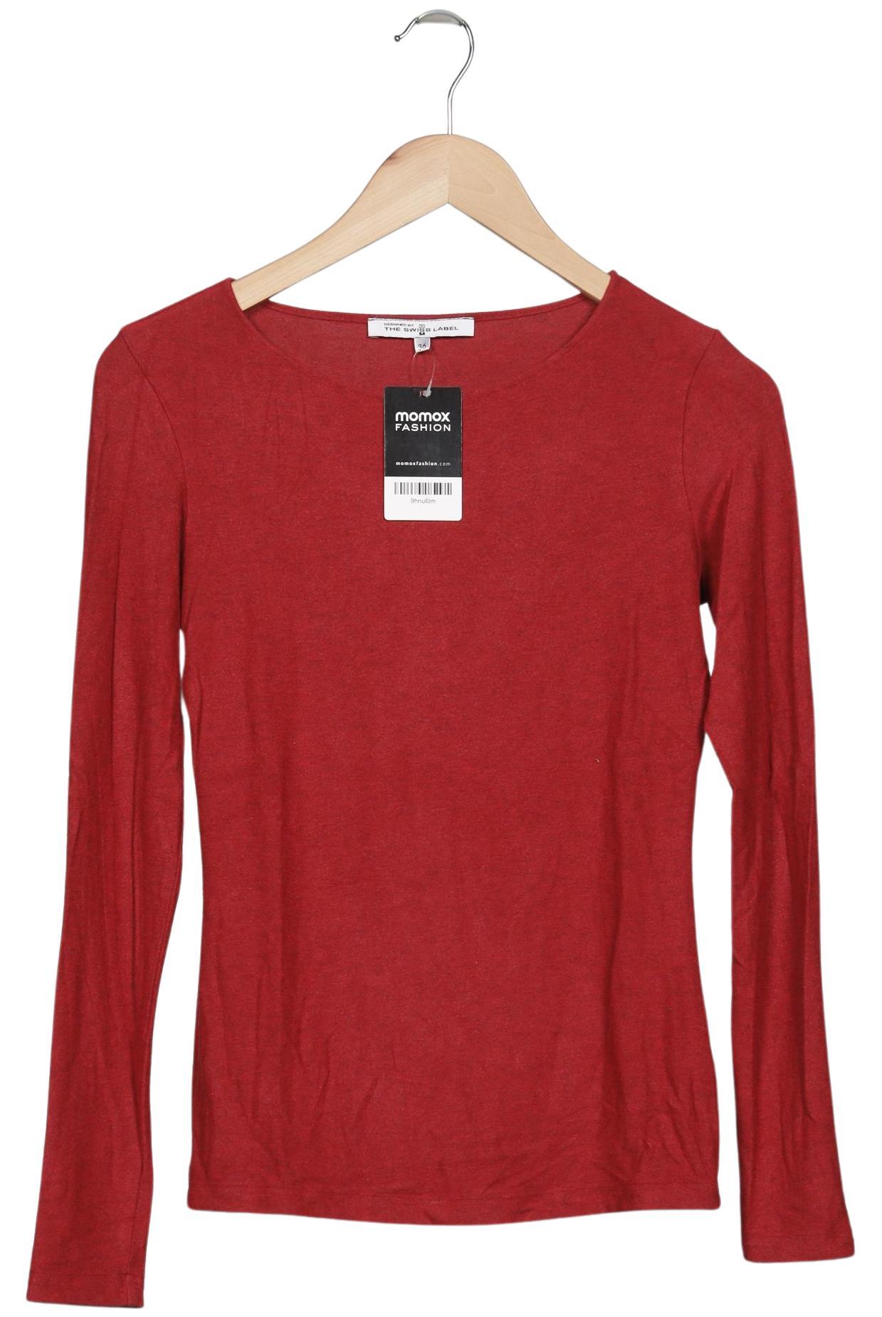 

THE Swiss Label Damen Langarmshirt, rot, Gr. 36
