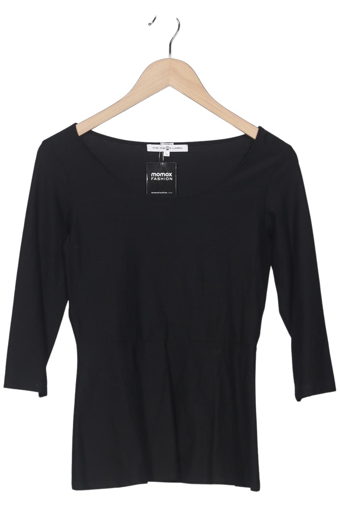 

THE Swiss Label Damen Langarmshirt, schwarz, Gr. 36