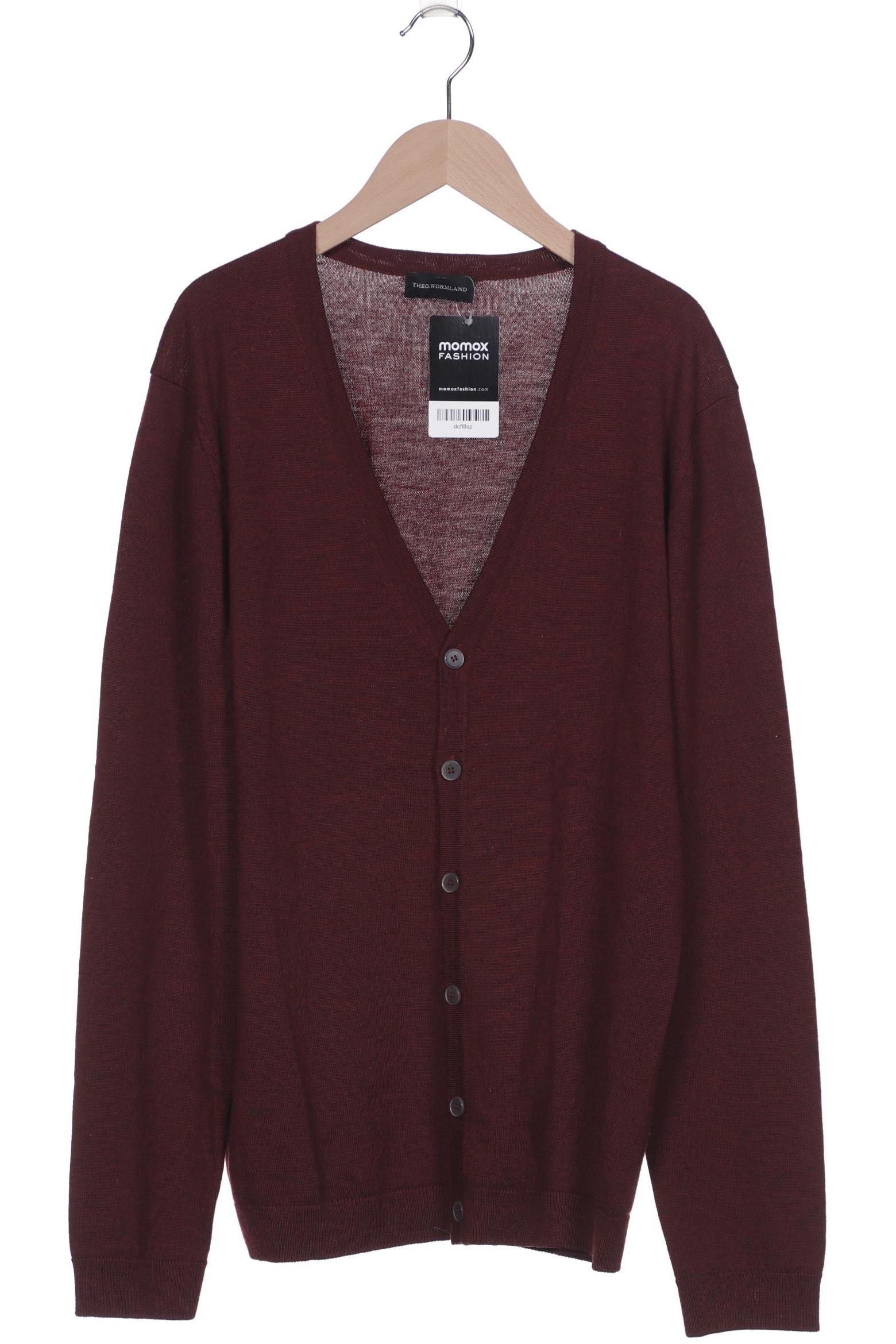 

Theo Wormland Herren Strickjacke, bordeaux