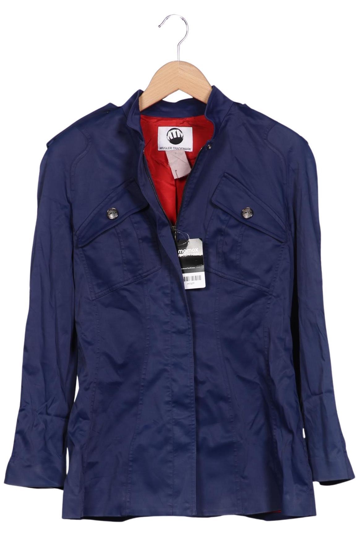 

Thierry Mugler Damen Jacke, marineblau, Gr. 42