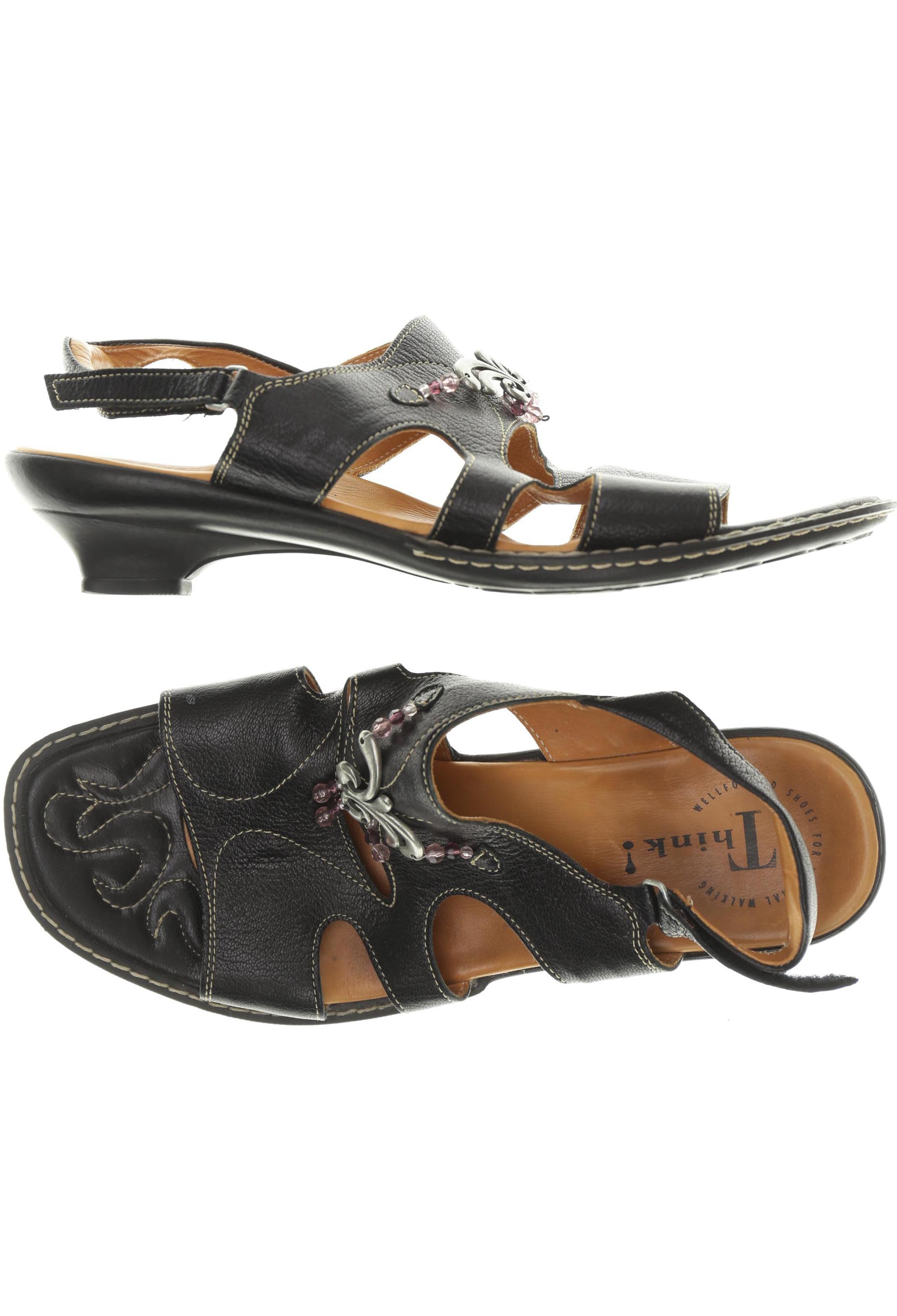 

Think! Damen Sandale, schwarz, Gr. 41