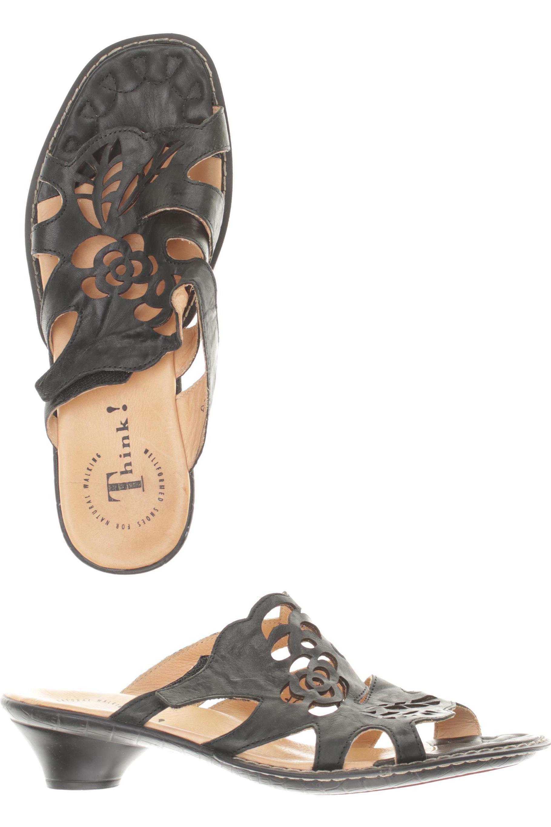 

Think! Damen Sandale, schwarz, Gr. 40