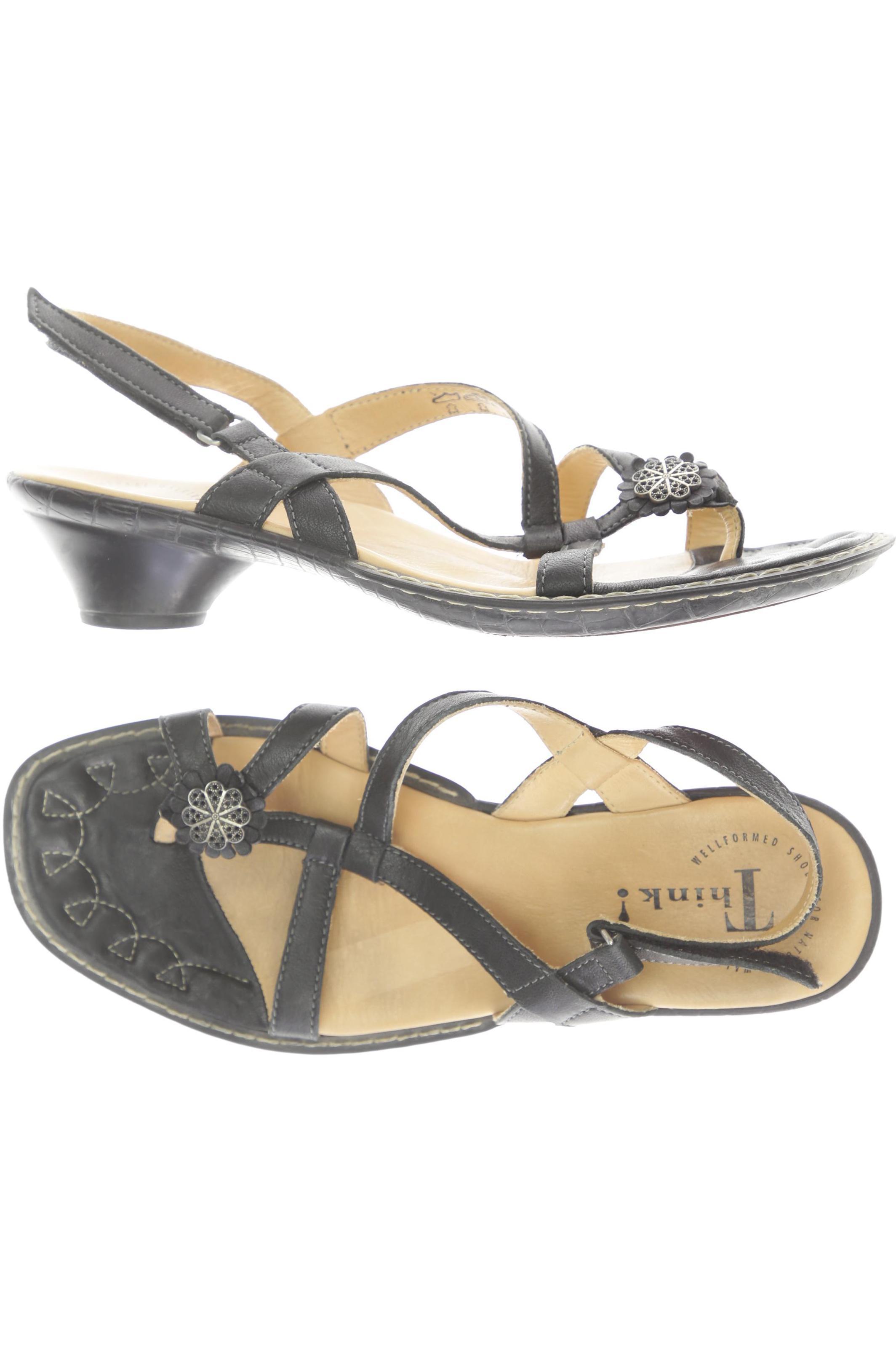 

Think! Damen Sandale, schwarz, Gr. 39