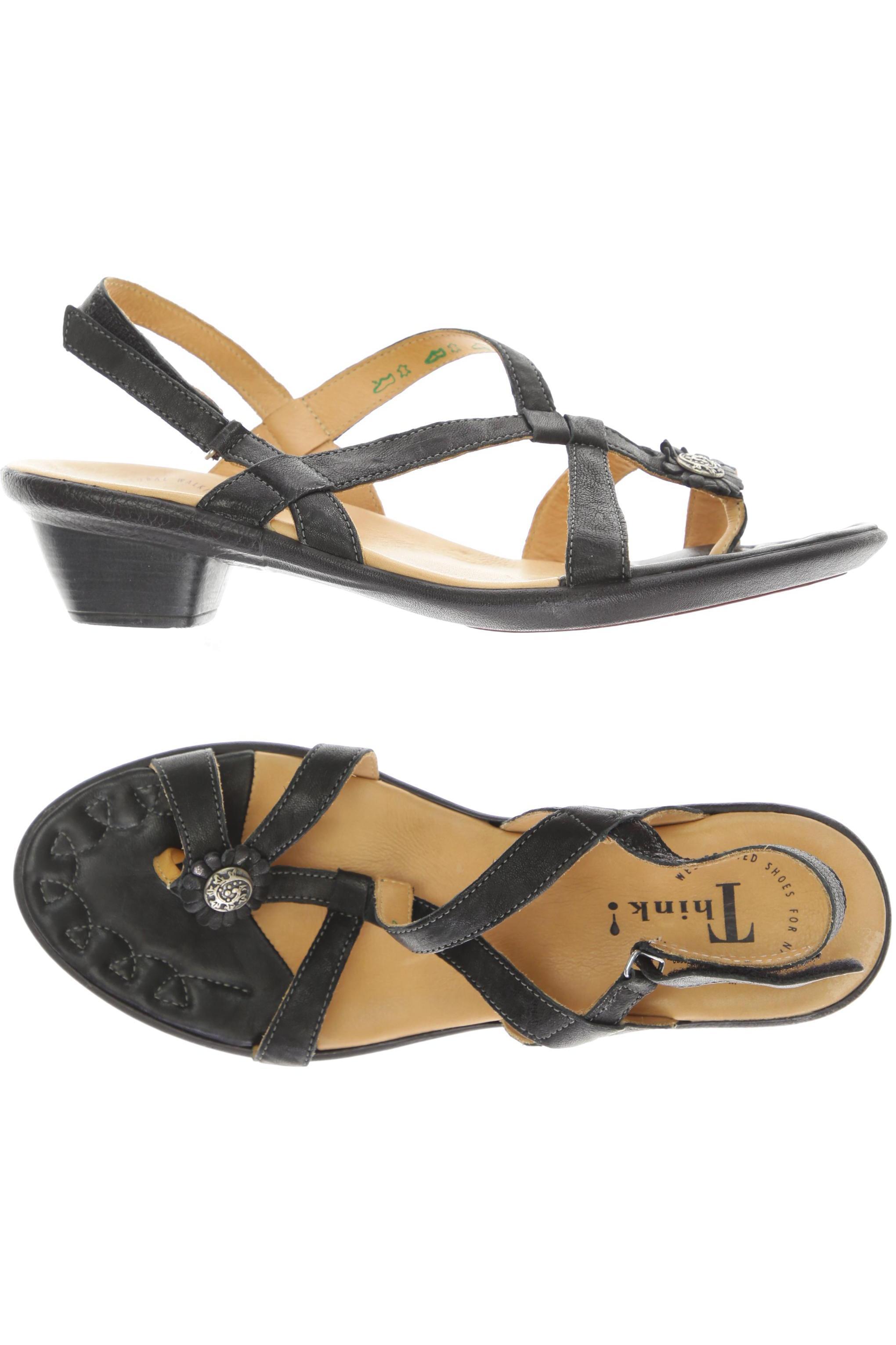 

Think! Damen Sandale, schwarz, Gr. 42