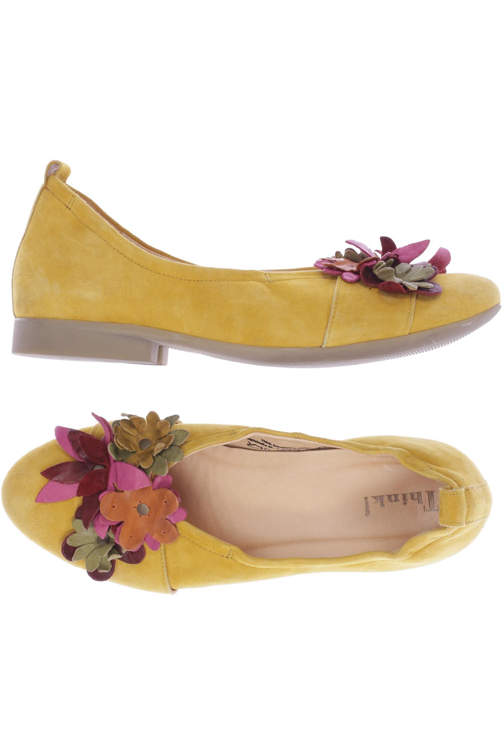 

Think! Damen Ballerinas, gelb