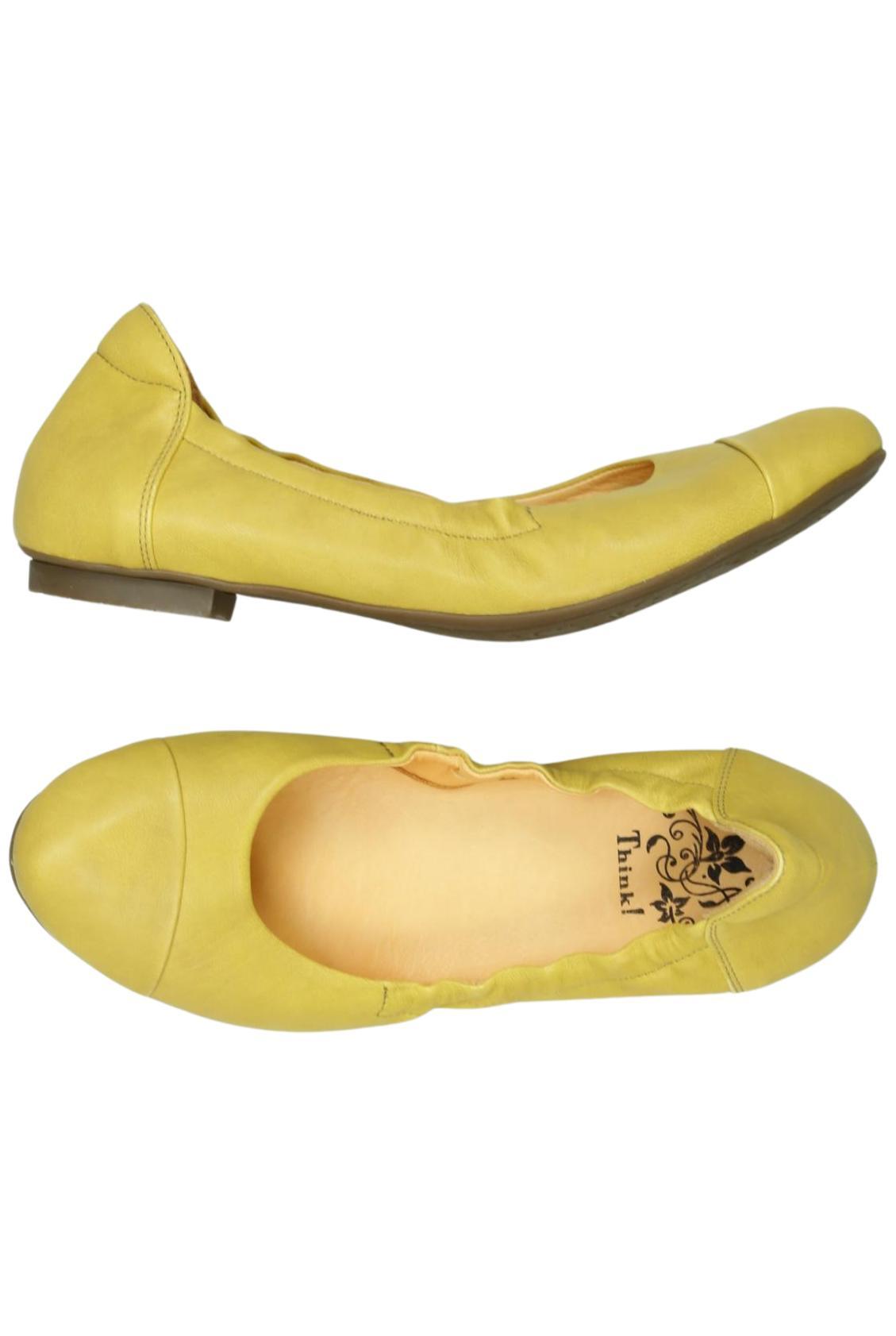Thumbnail - Think! Damen Ballerinas, gelb, Gr. 41