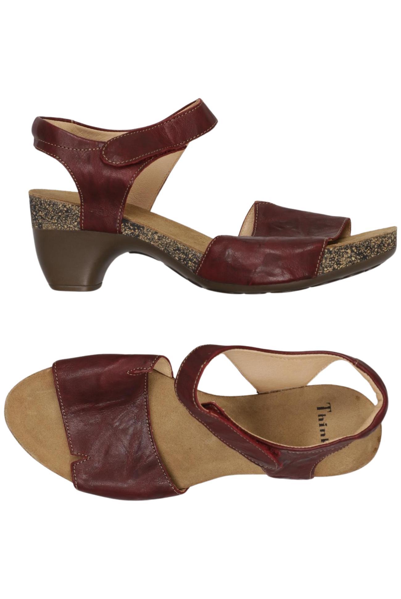 

Think! Damen Sandale, bordeaux, Gr. 40