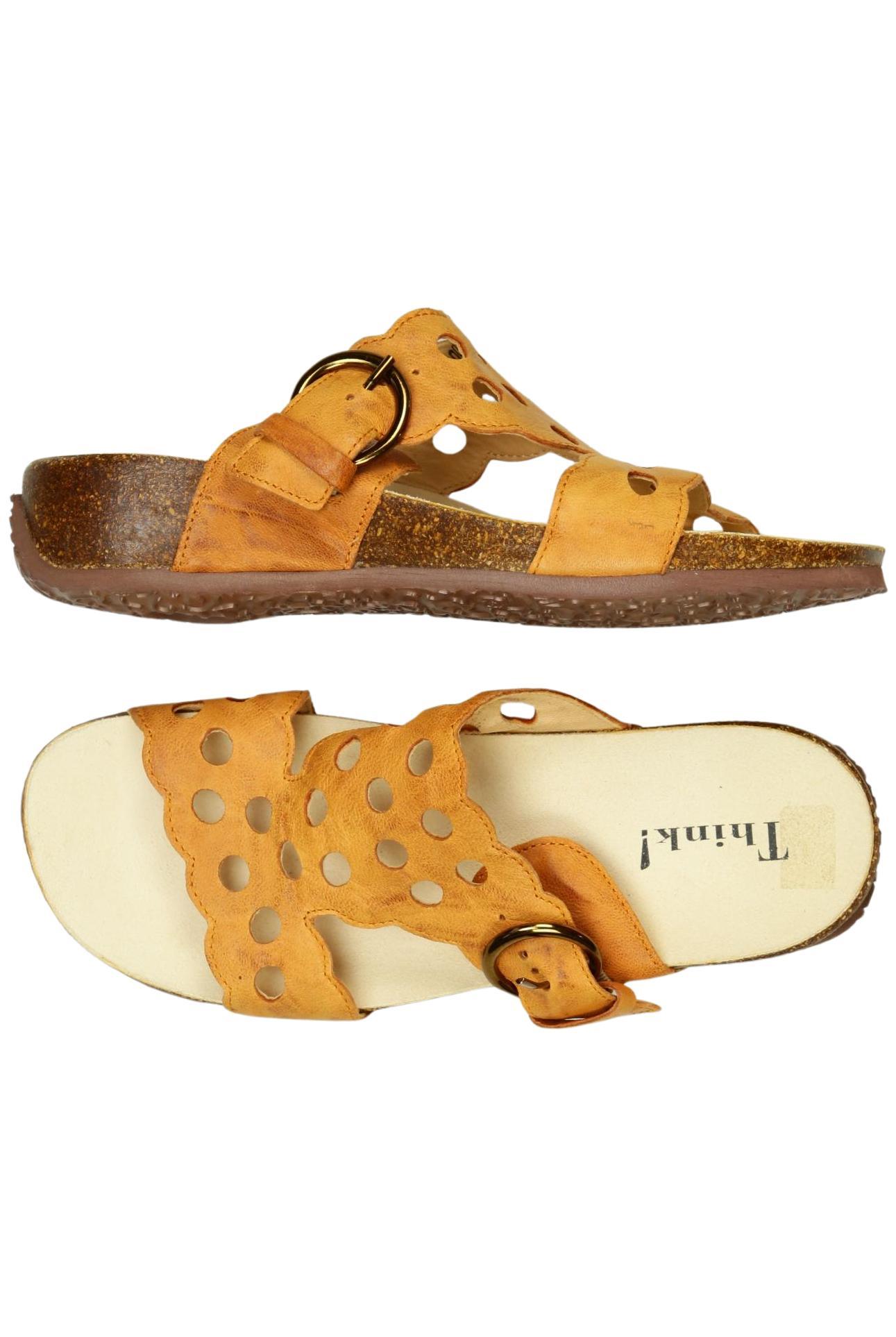 

Think! Damen Sandale, gelb, Gr. 38