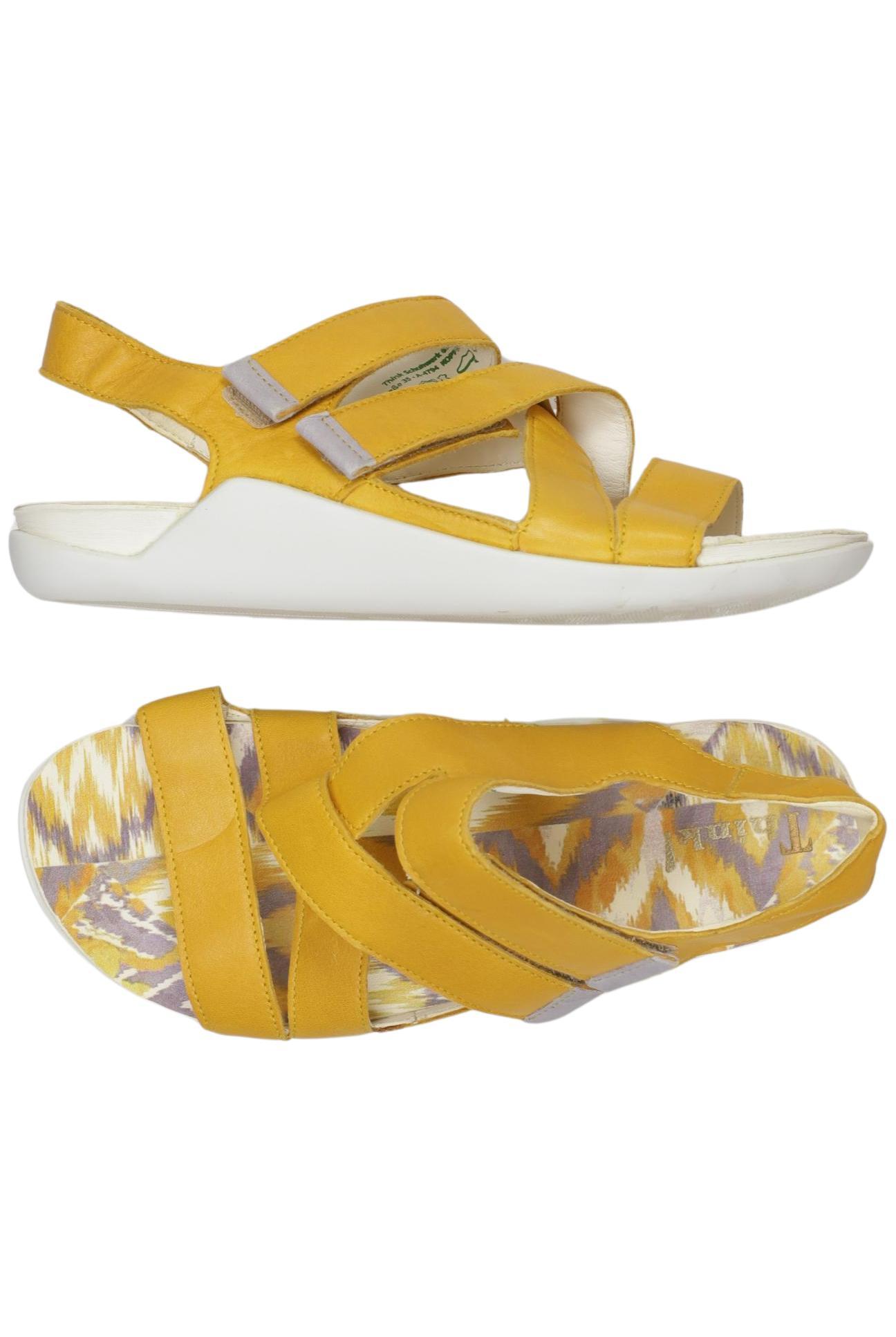 

Think! Damen Sandale, gelb, Gr. 38