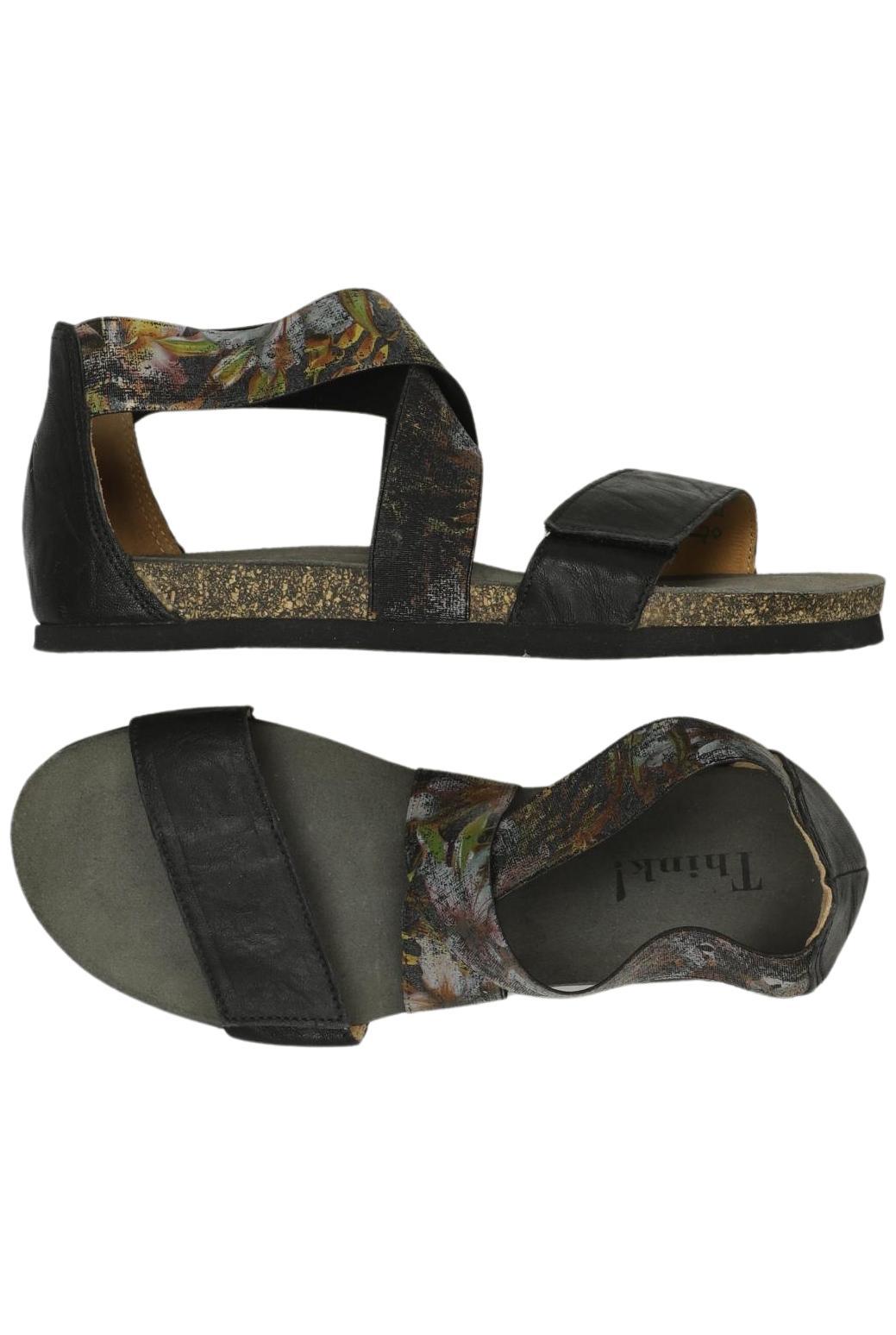 

Think! Damen Sandale, schwarz, Gr. 37