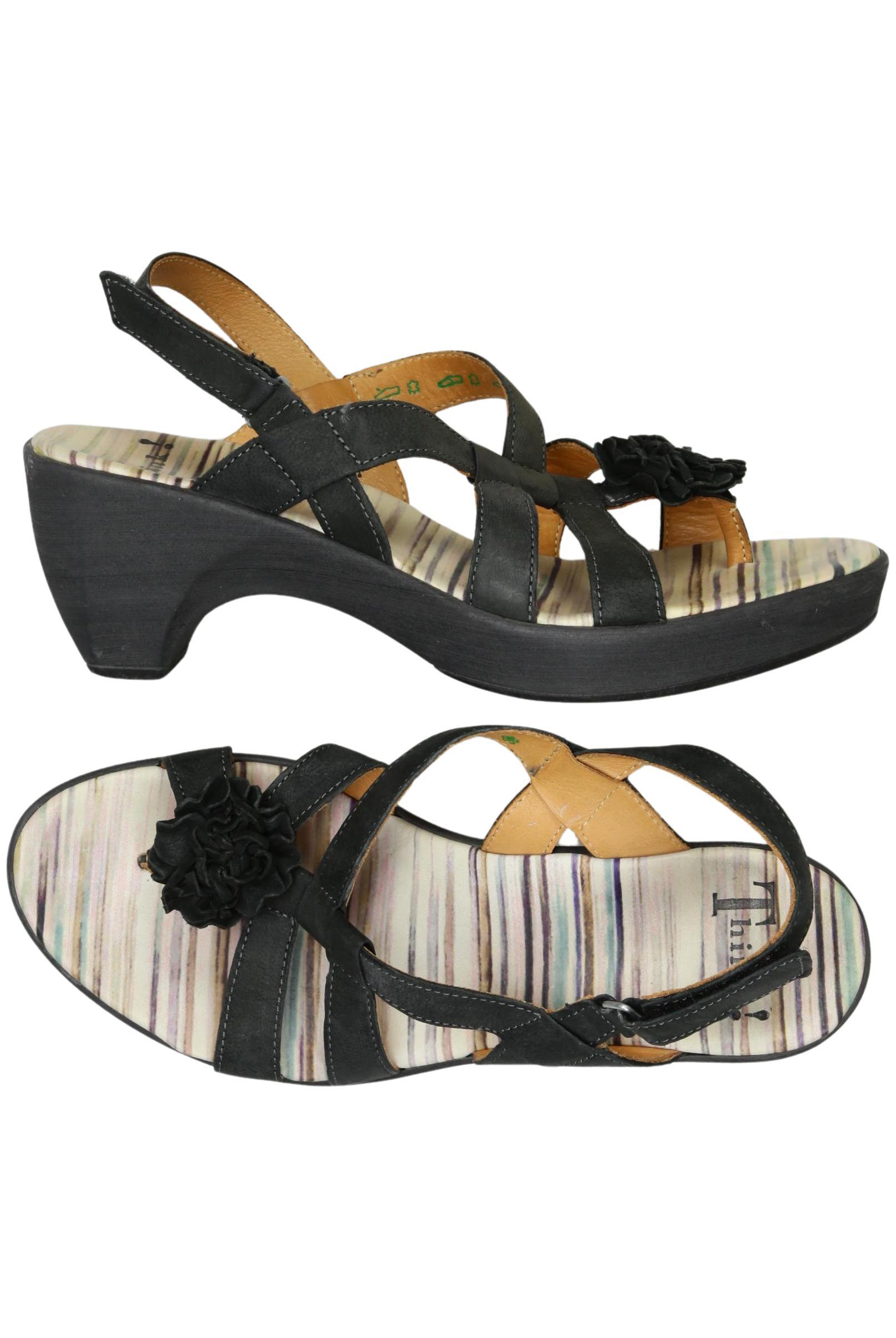 

Think! Damen Sandale, schwarz, Gr. 37