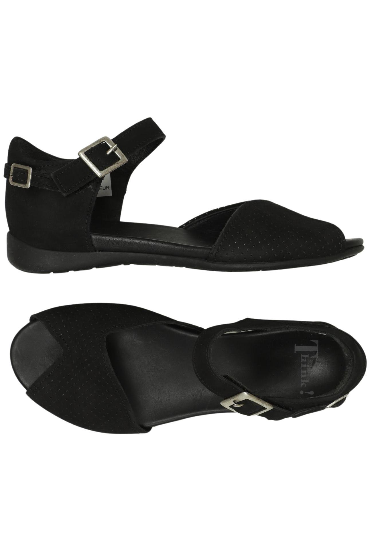 

Think! Damen Sandale, schwarz, Gr. 37