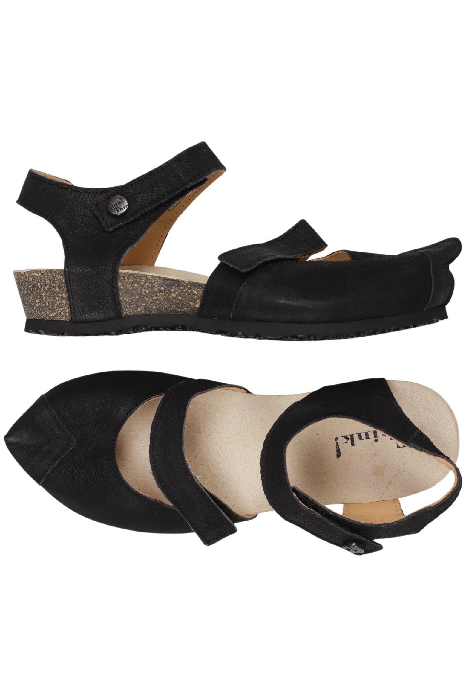 

Think! Damen Sandale, schwarz, Gr. 36