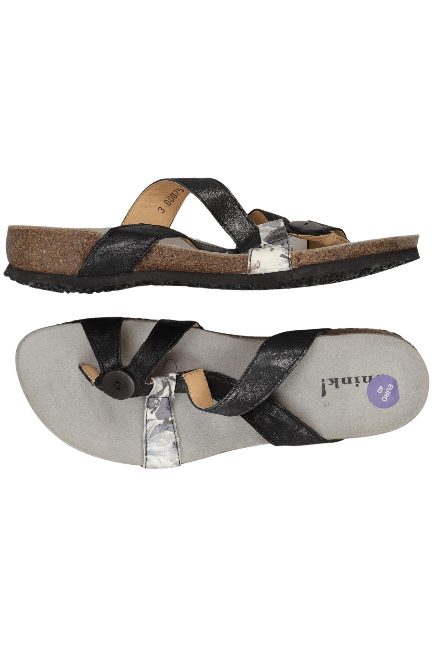 

Think! Damen Sandale, schwarz, Gr. 40