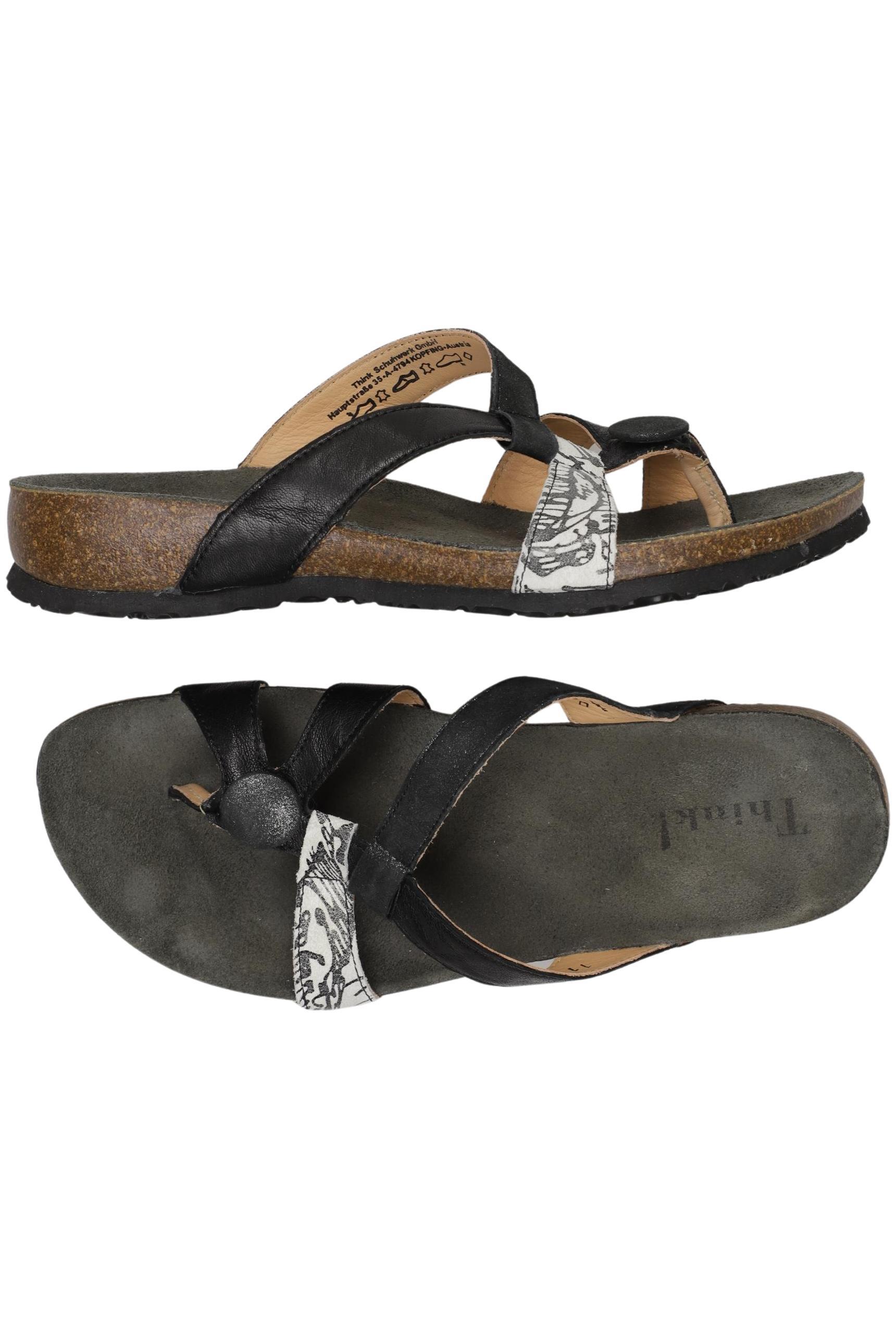

Think! Damen Sandale, schwarz, Gr. 38