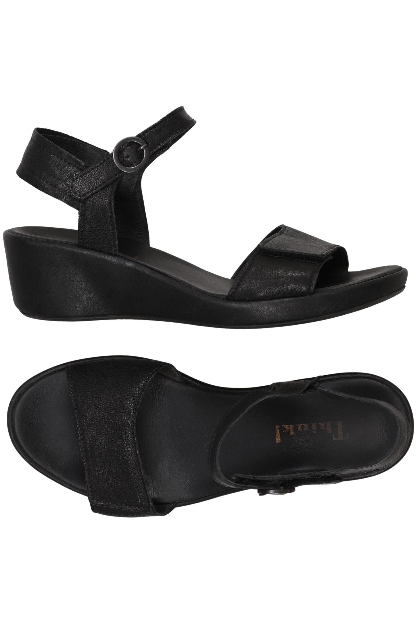 

Think! Damen Sandale, schwarz, Gr. 37