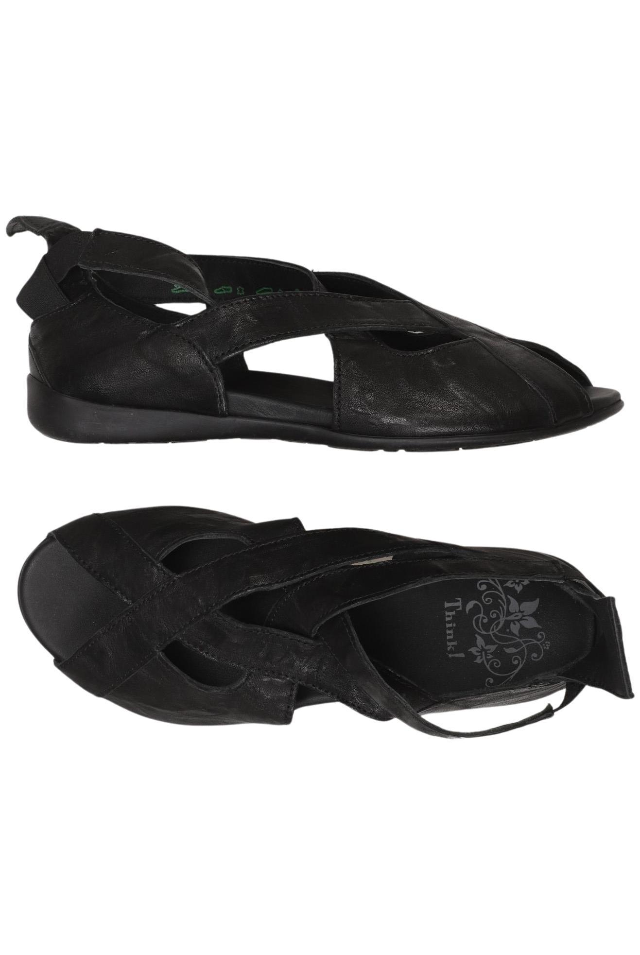 

Think! Damen Sandale, schwarz, Gr. 36
